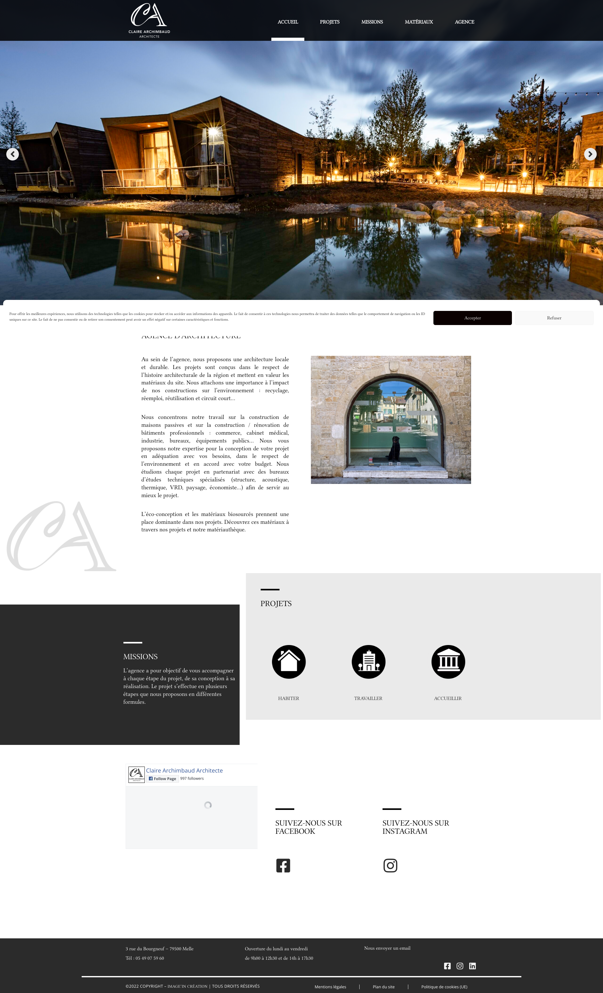 Aperçu du site