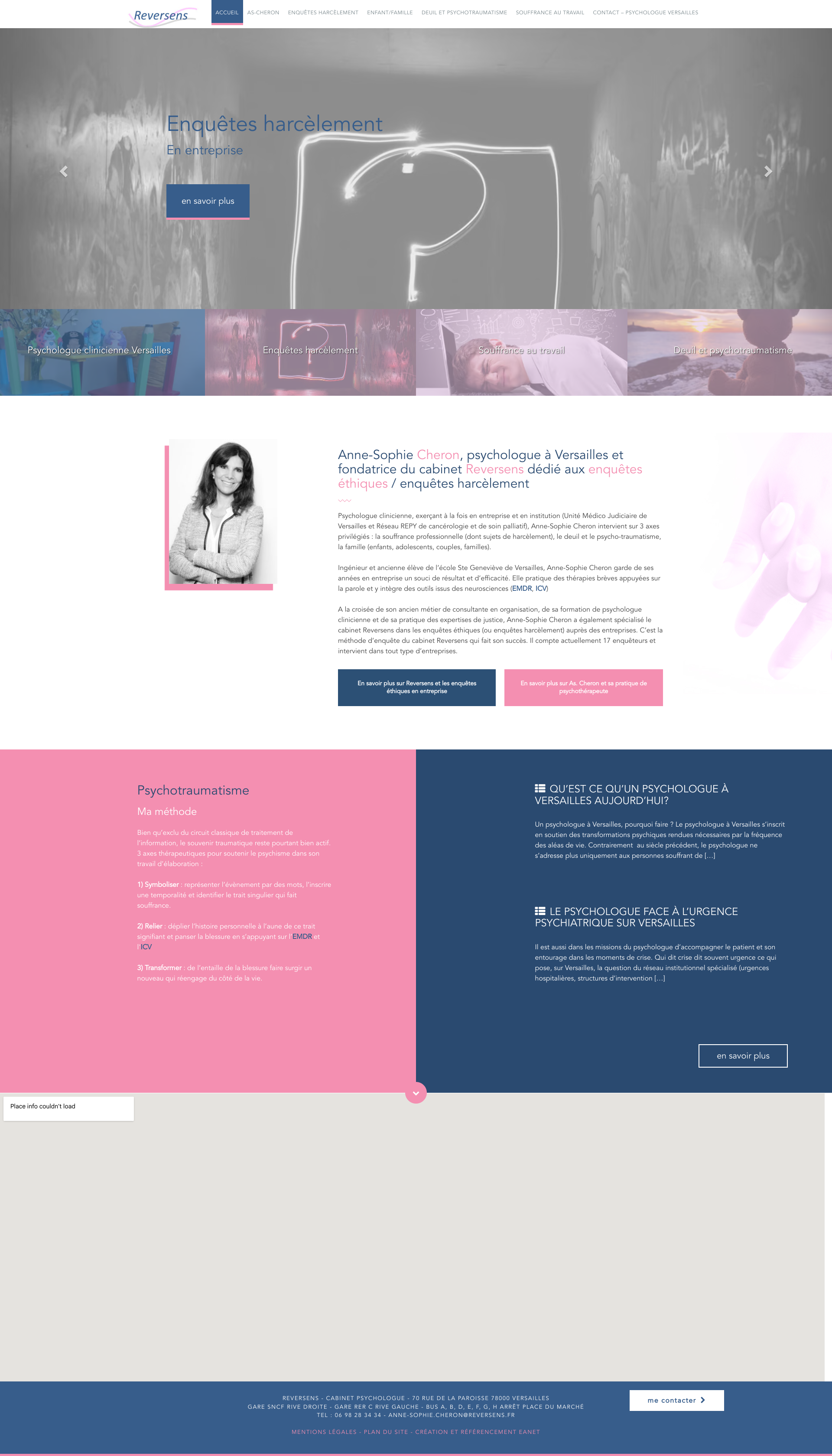 Aperçu du site