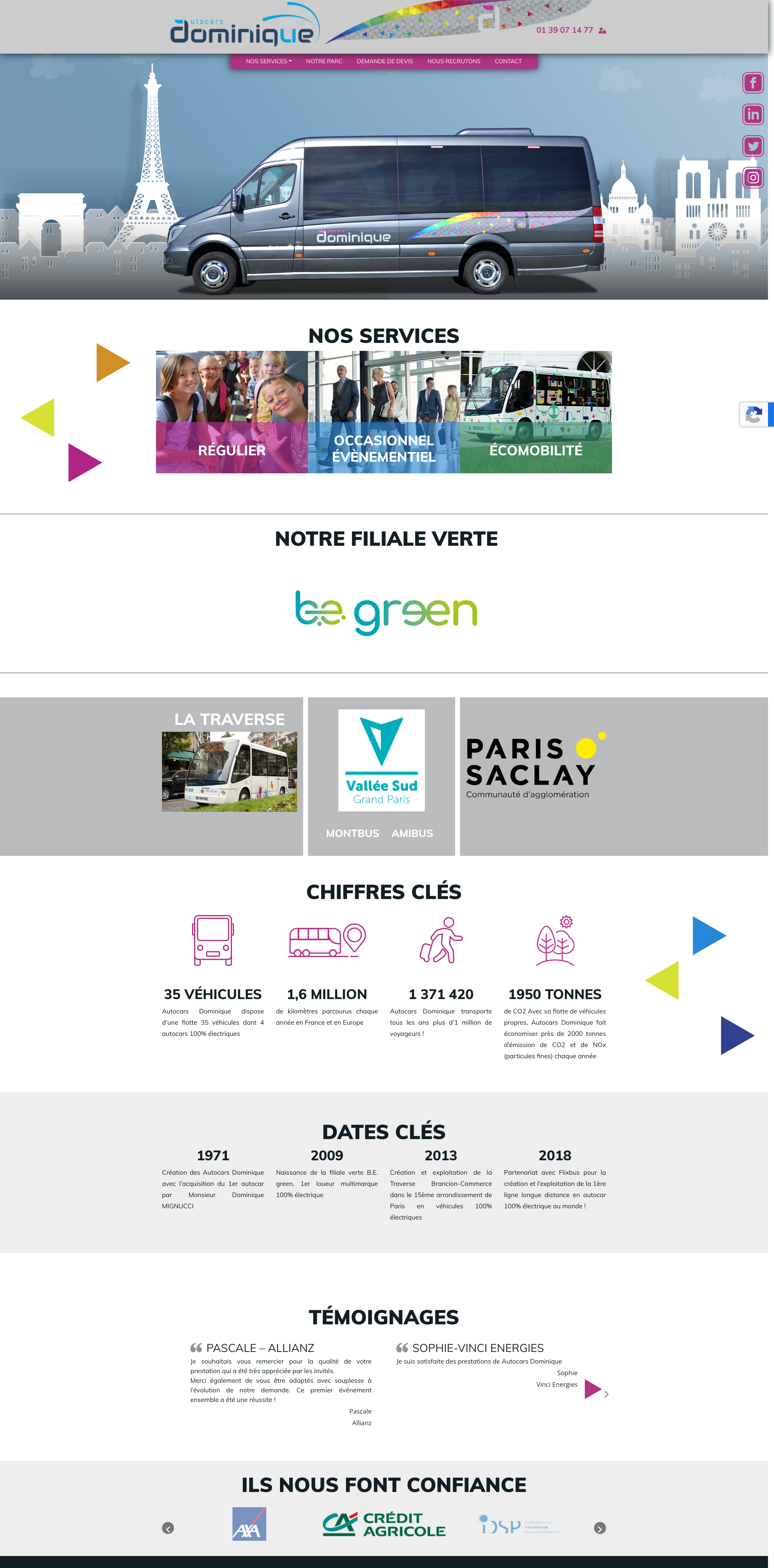 Aperçu du site