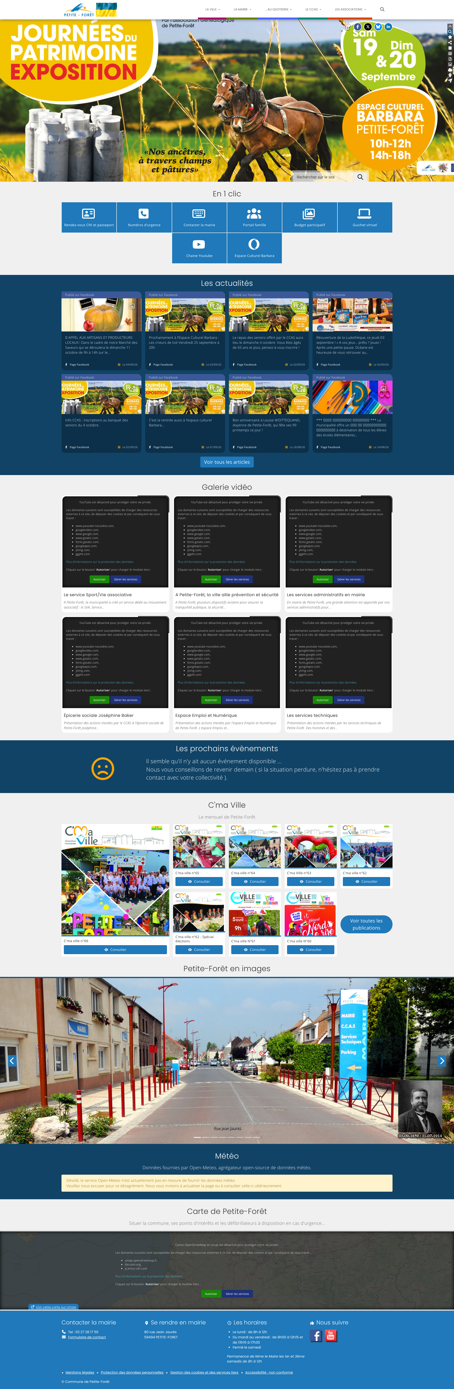 Aperçu du site