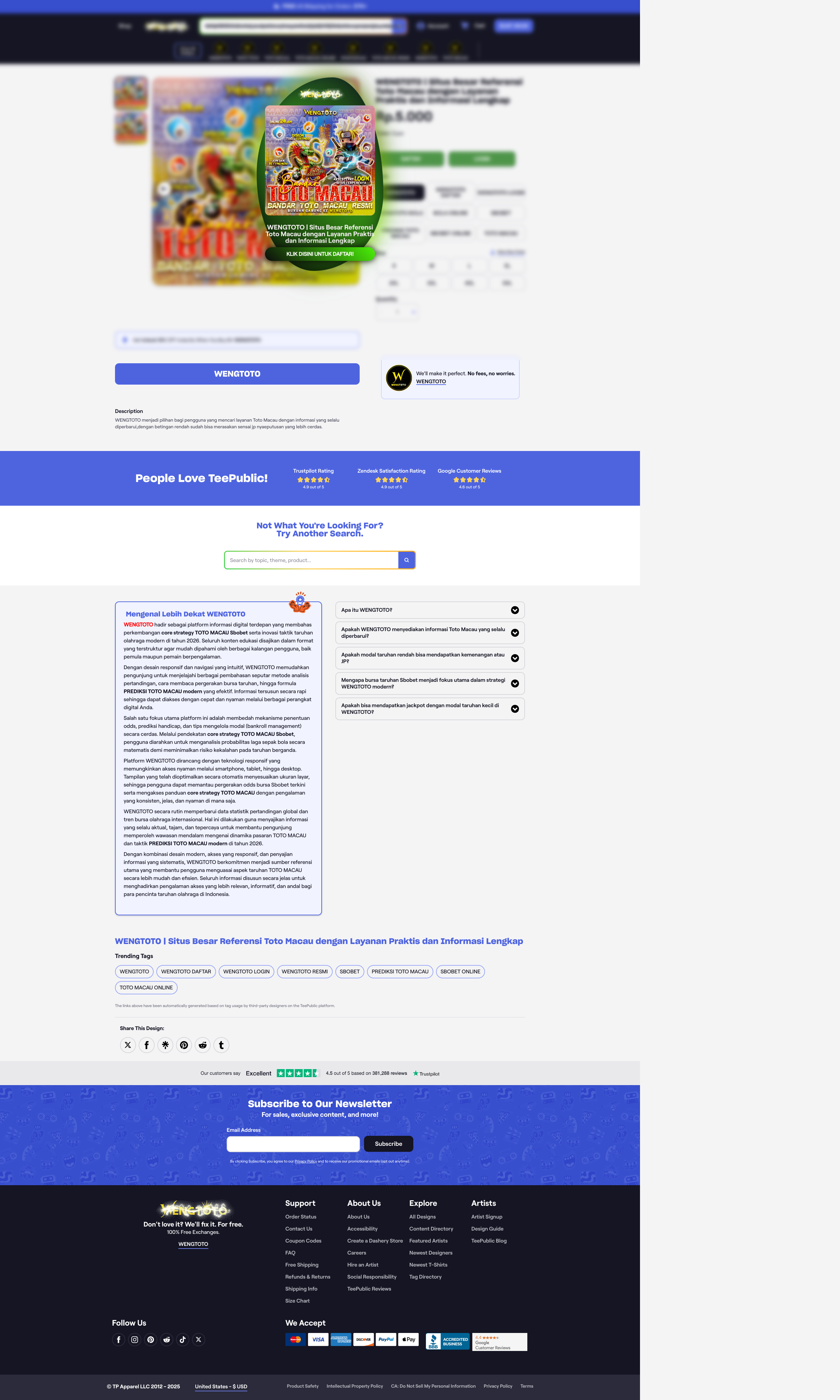 Aperçu du site