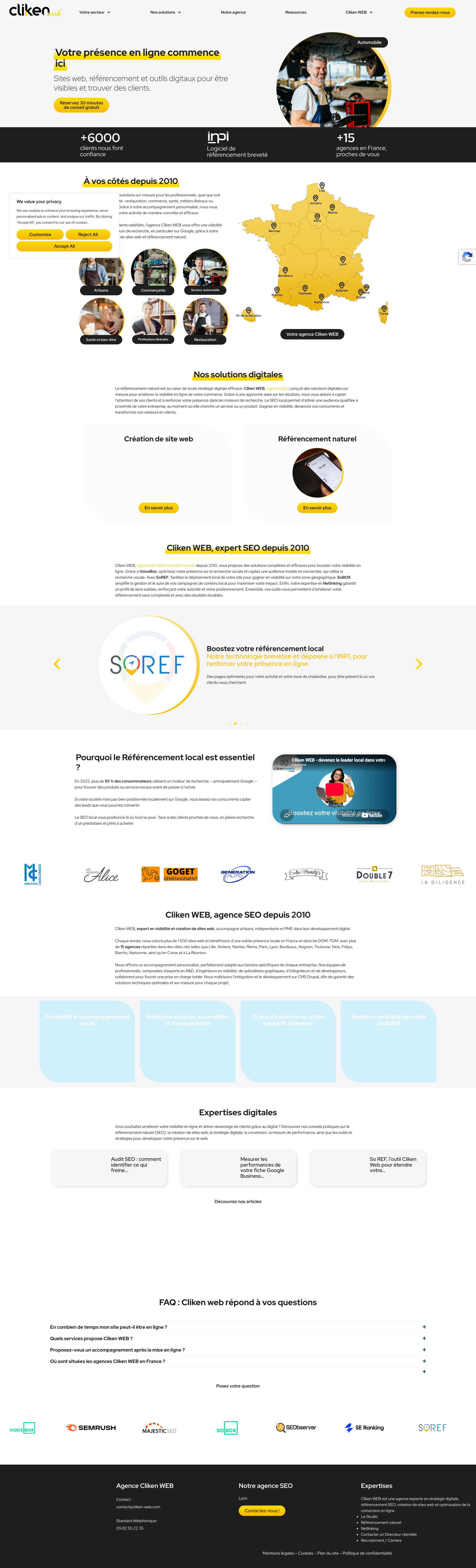 Aperçu du site