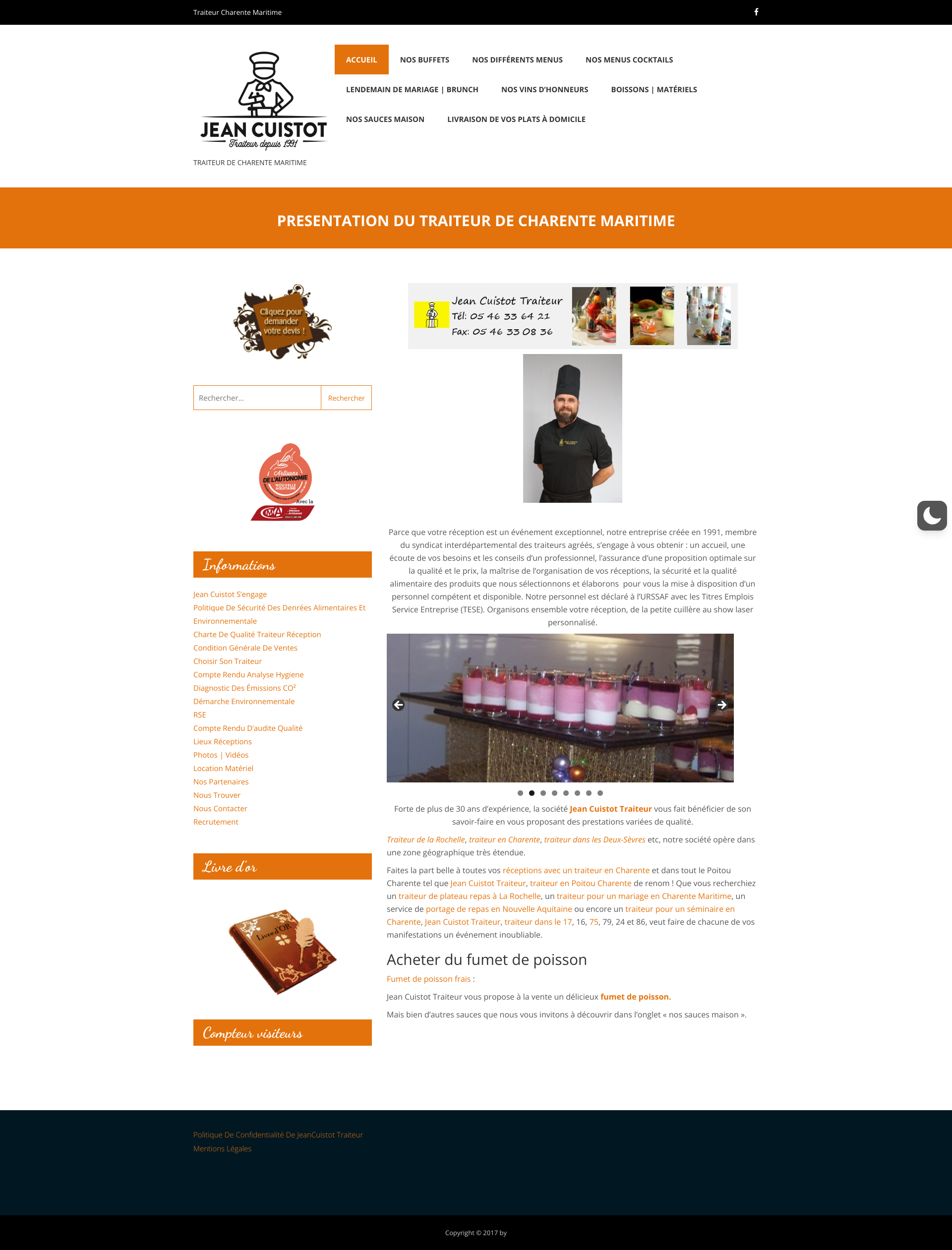 Aperçu du site