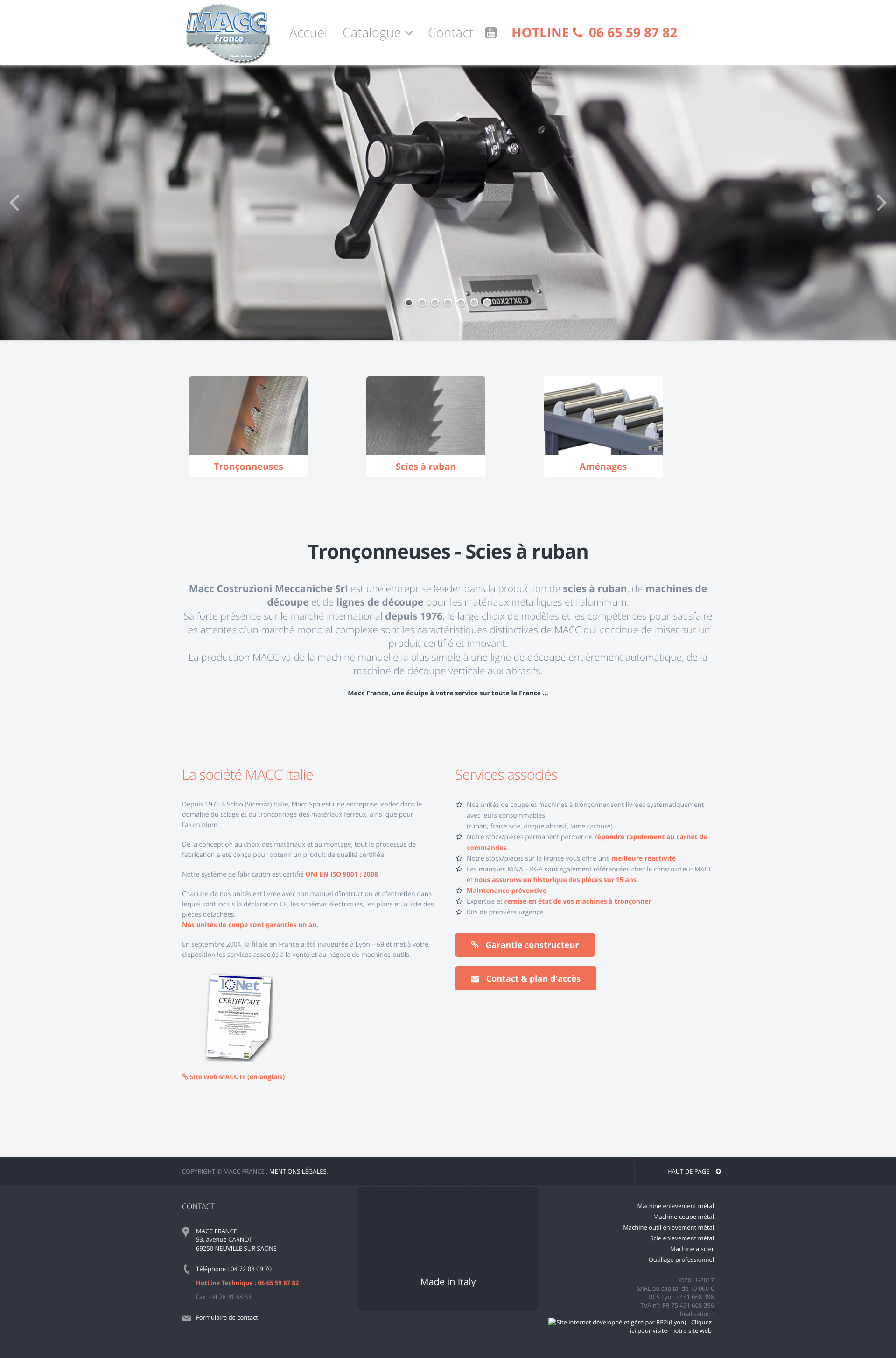 Aperçu du site