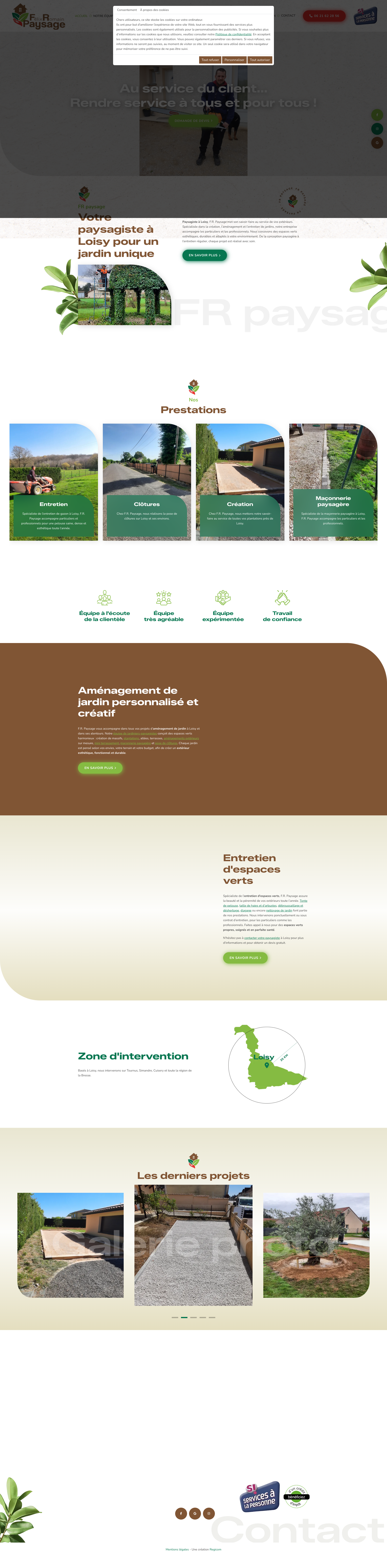 Aperçu du site