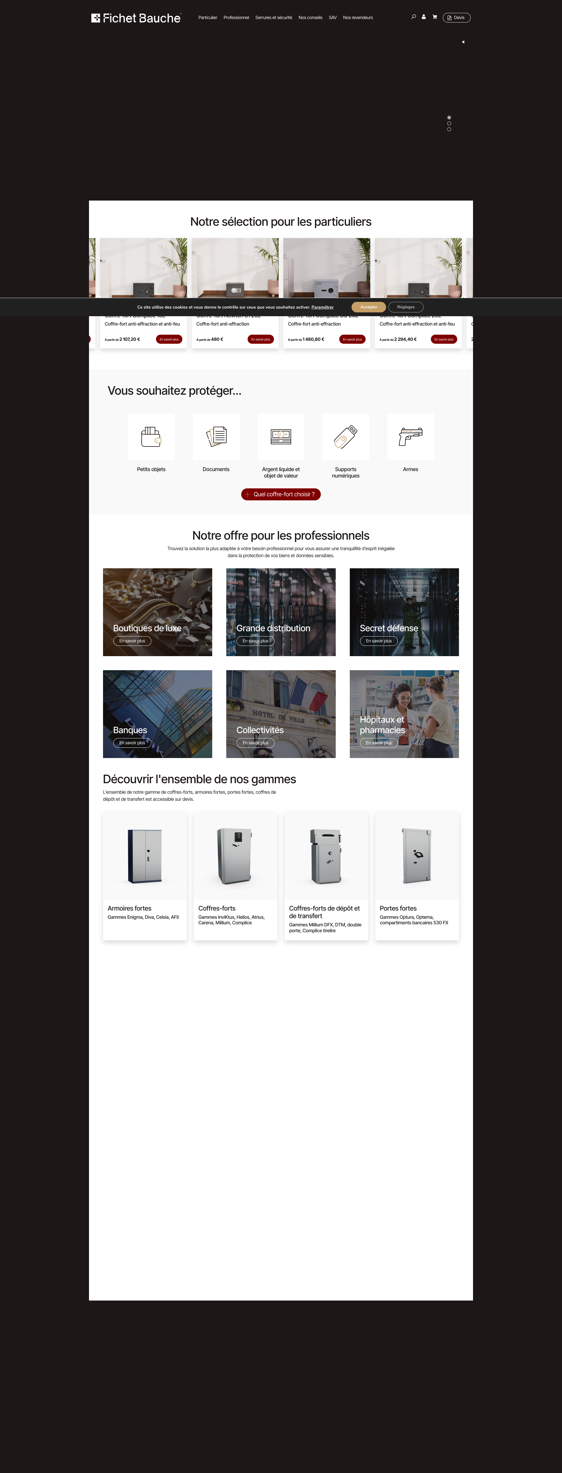 Aperçu du site