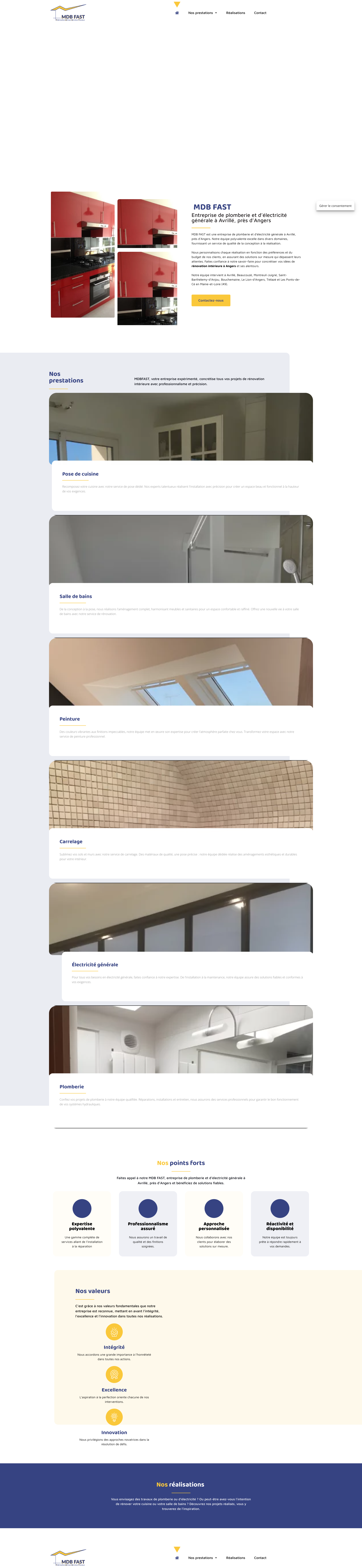 Aperçu du site