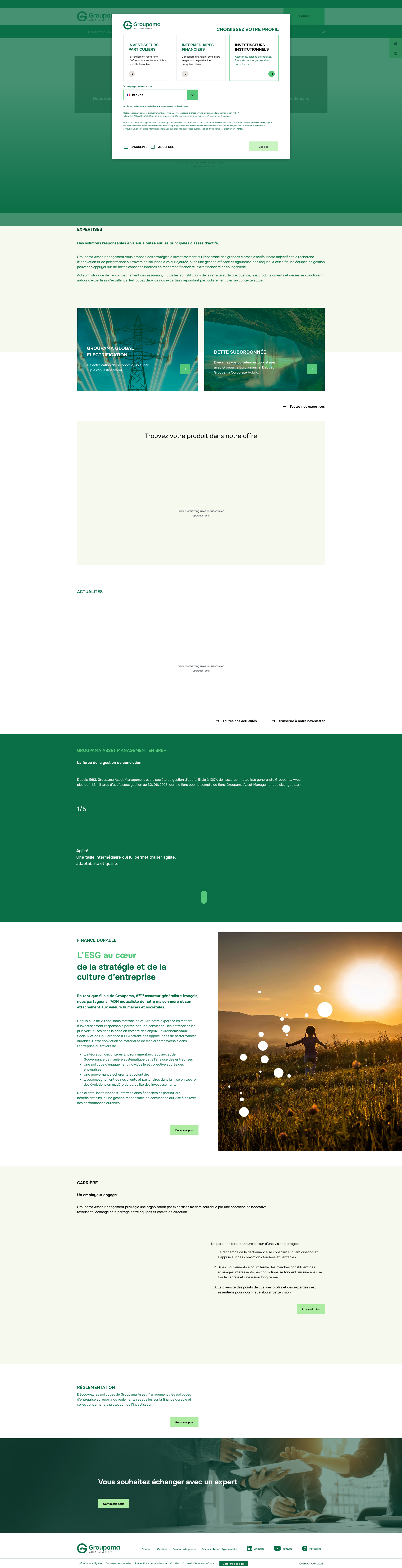 Aperçu du site