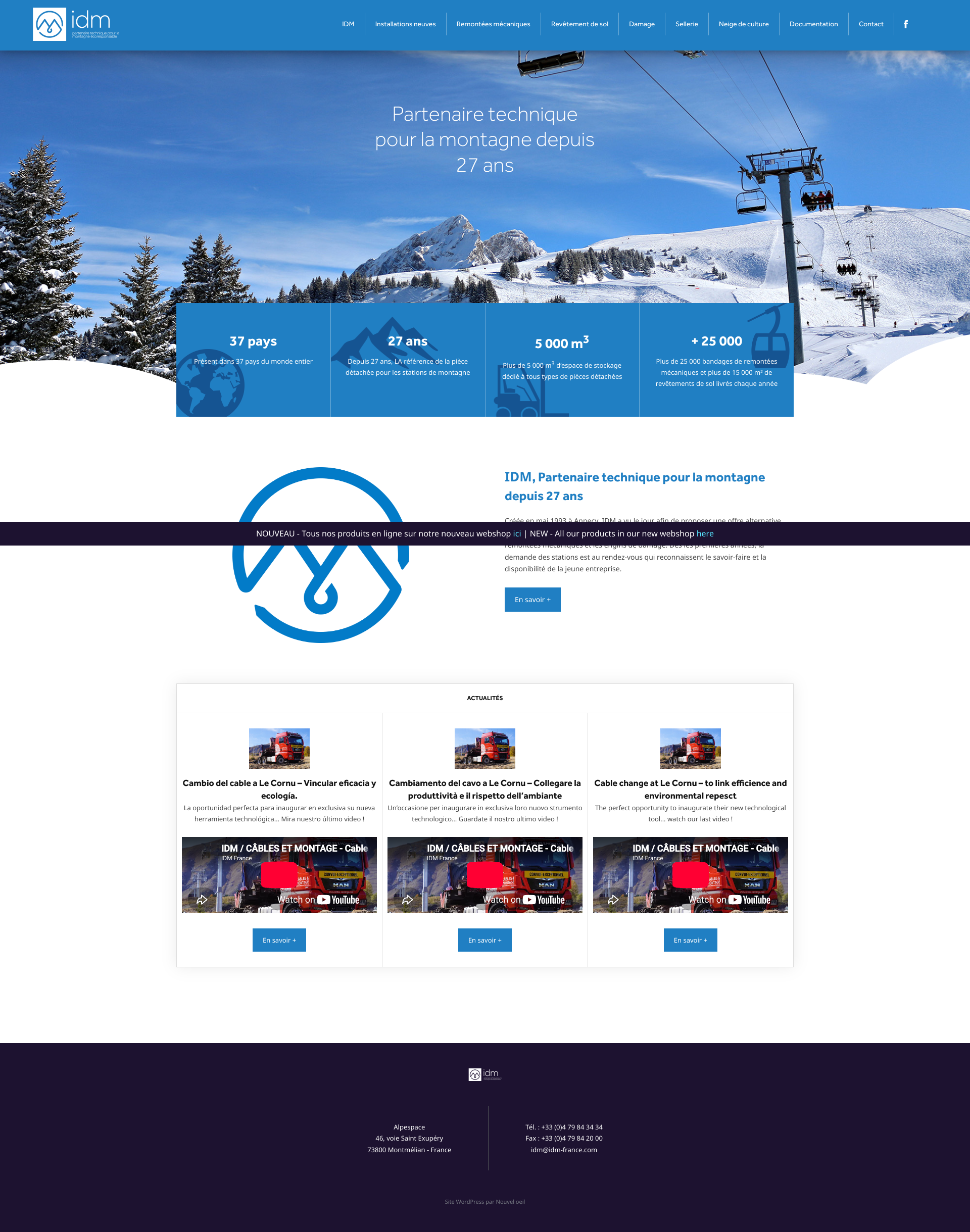 Aperçu du site