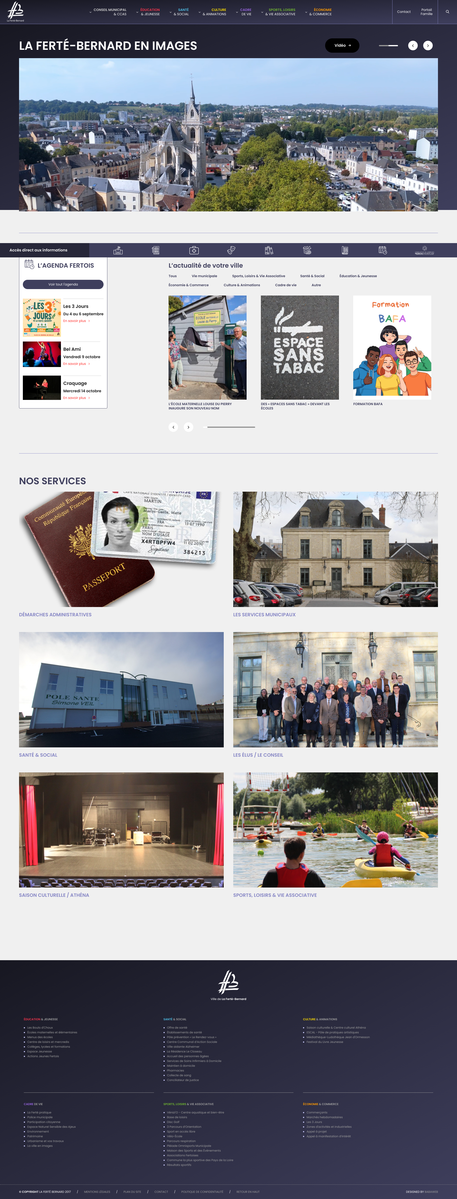 Aperçu du site