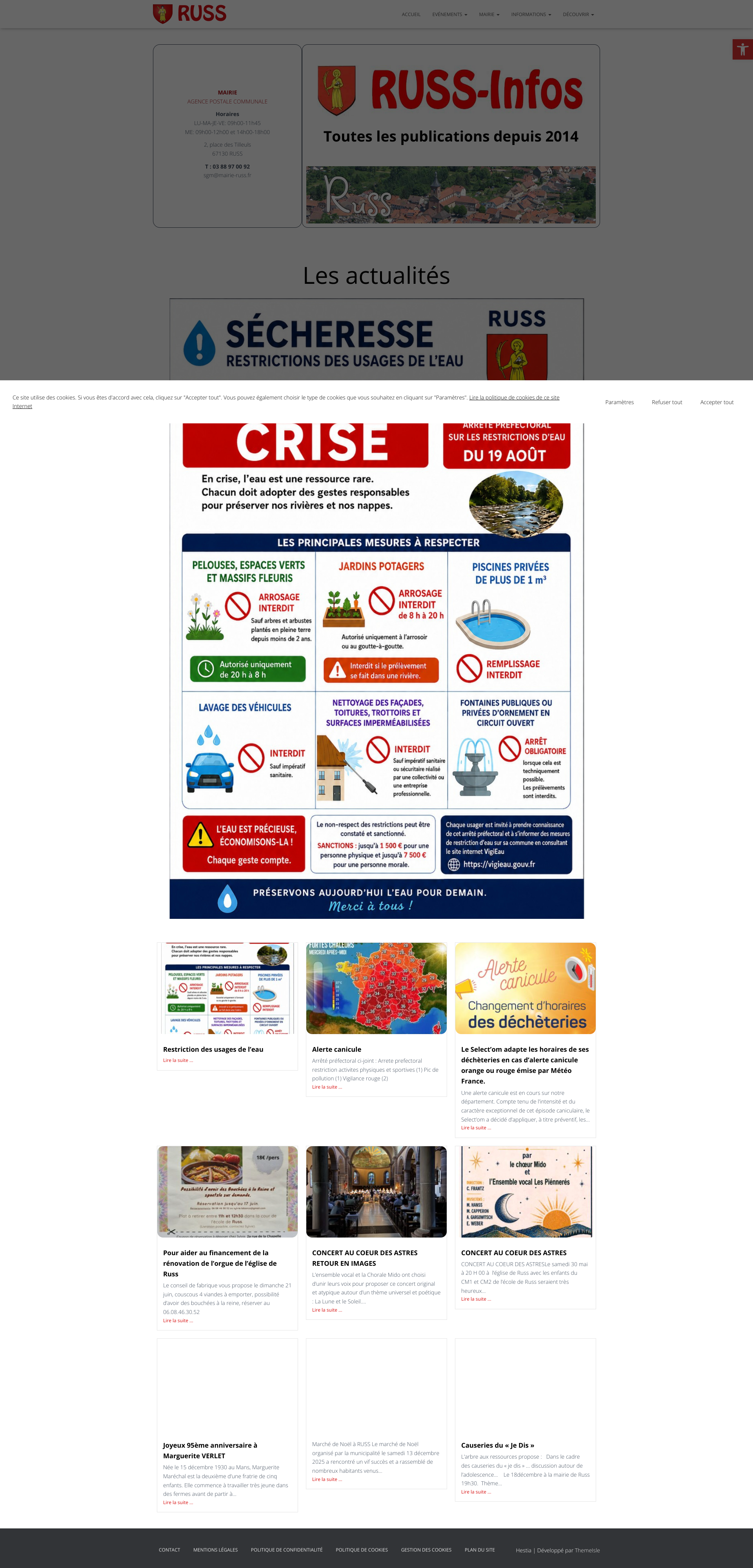Aperçu du site