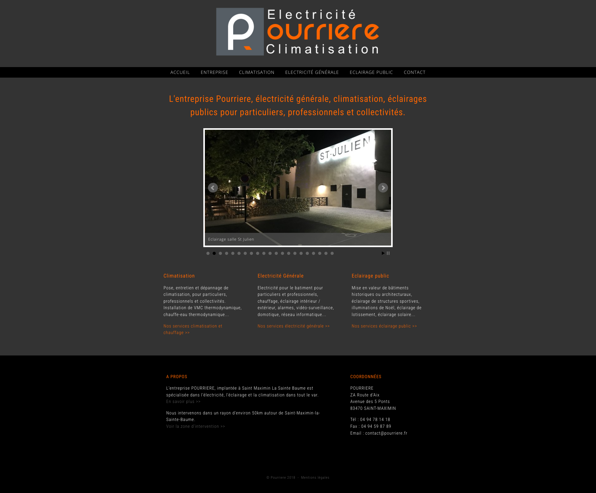Aperçu du site