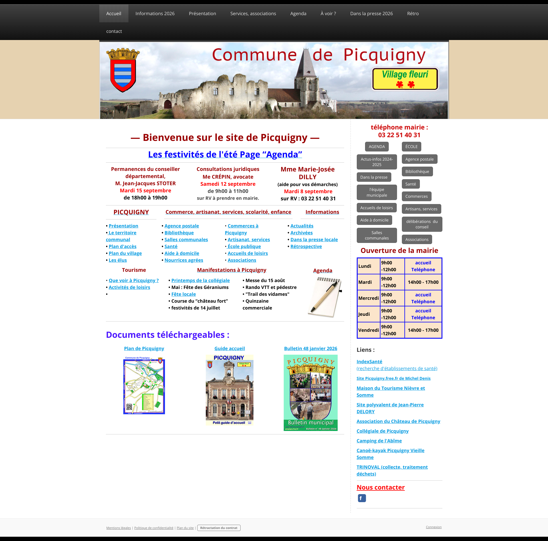 Aperçu du site