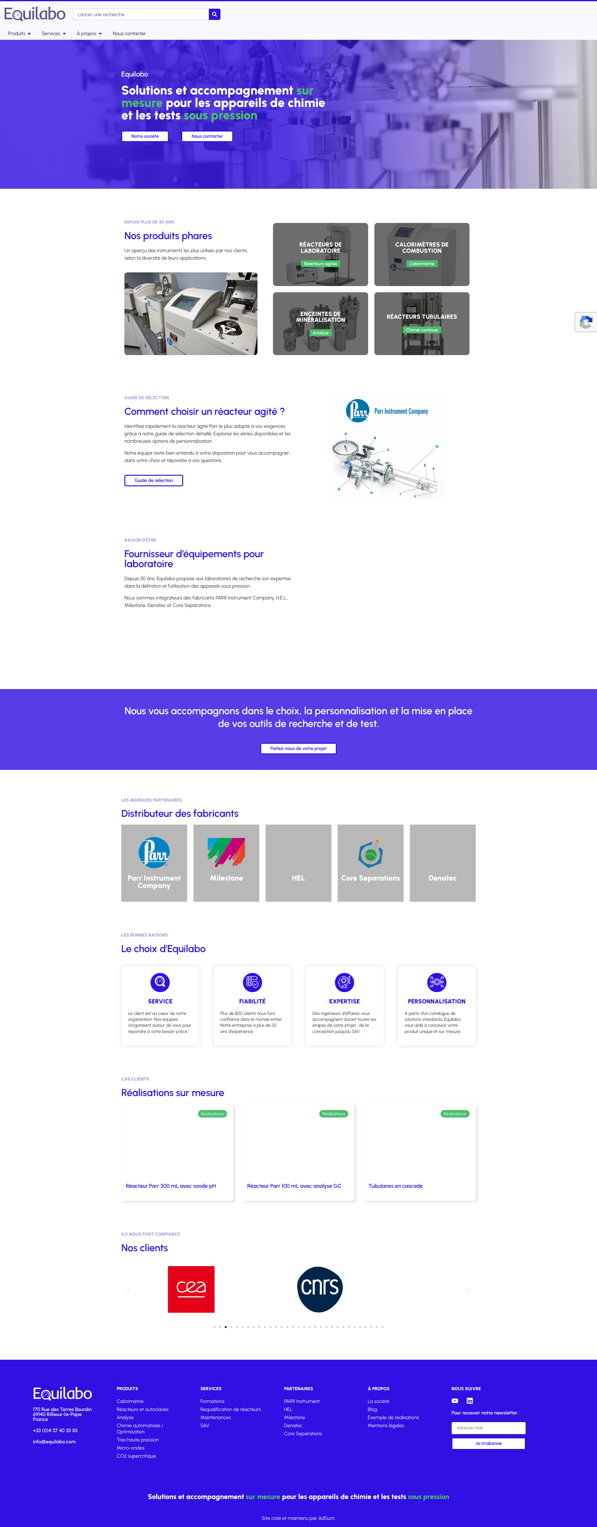 Aperçu du site