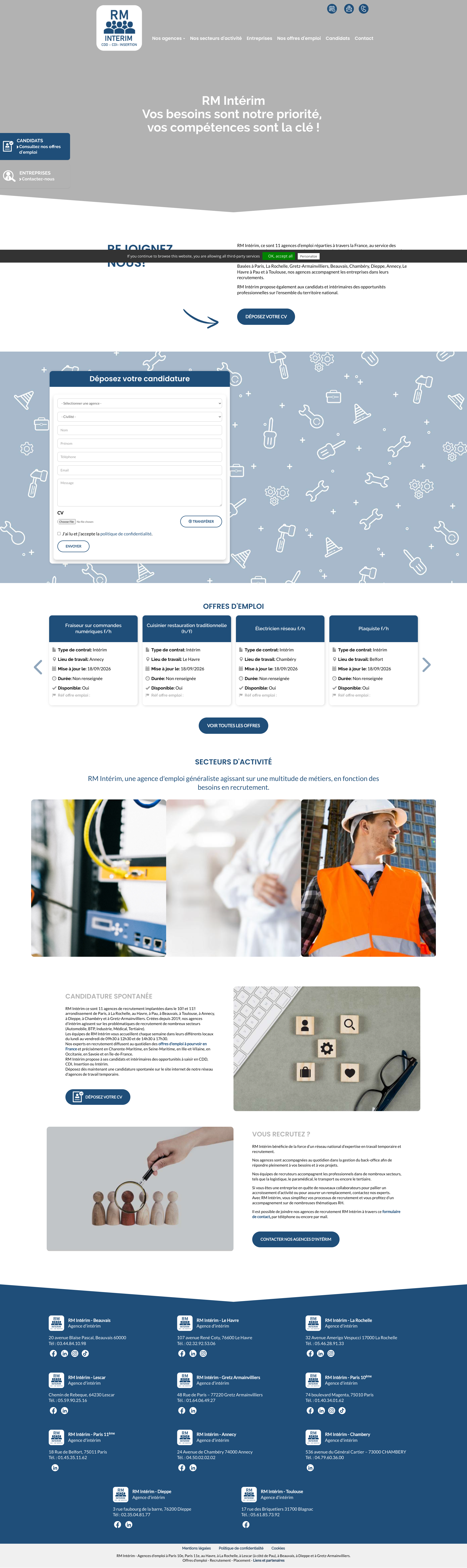 Aperçu du site