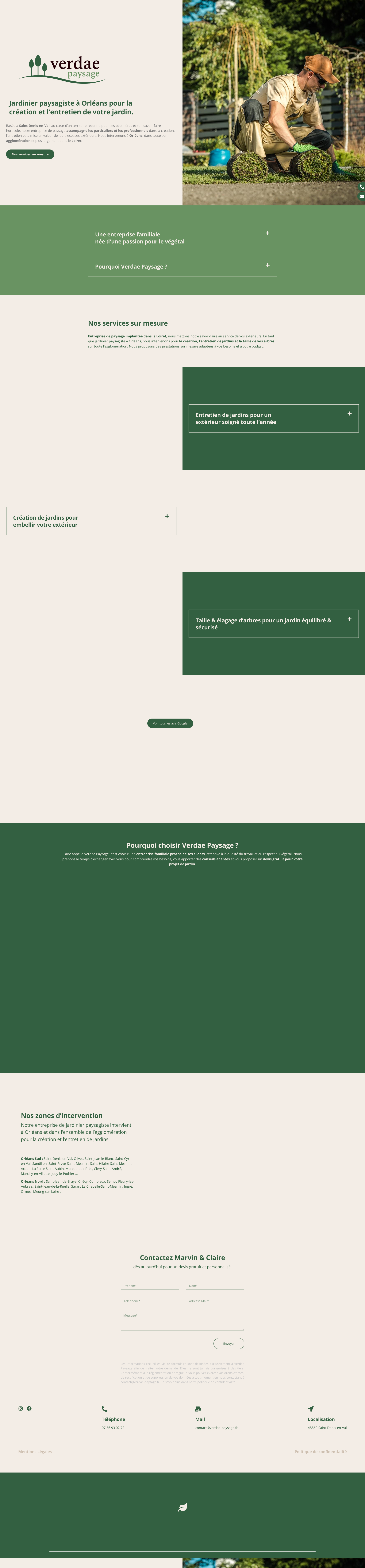 Aperçu du site
