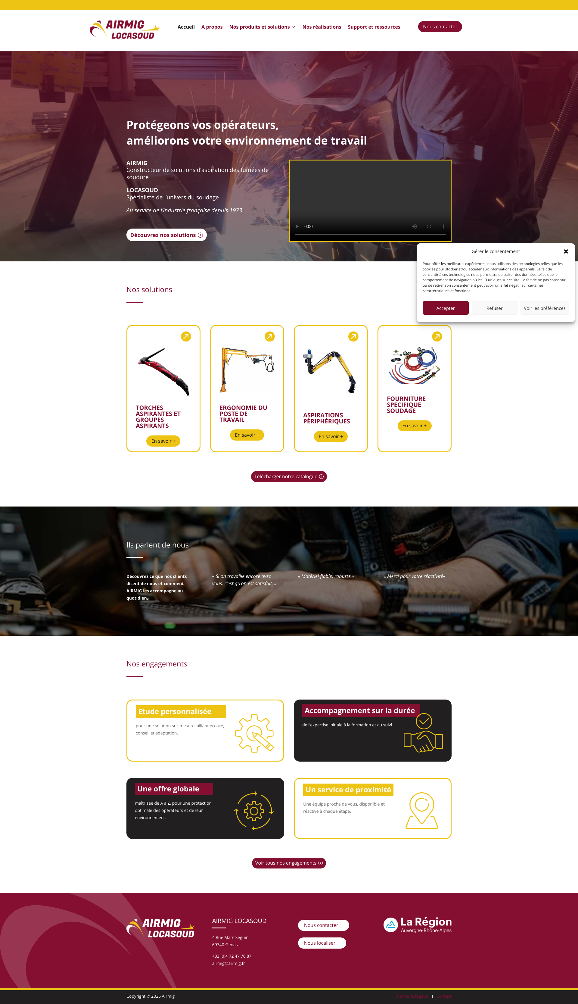 Aperçu du site