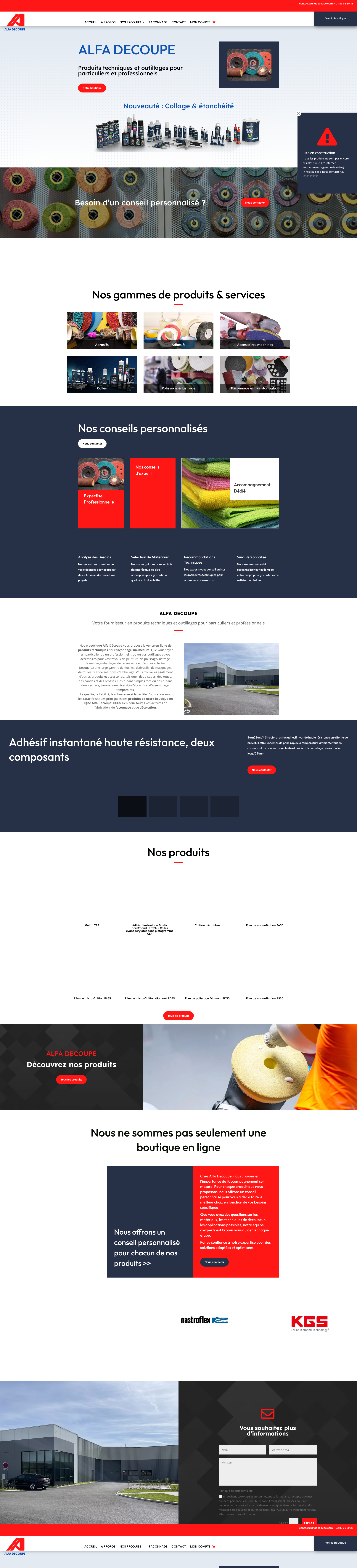 Aperçu du site