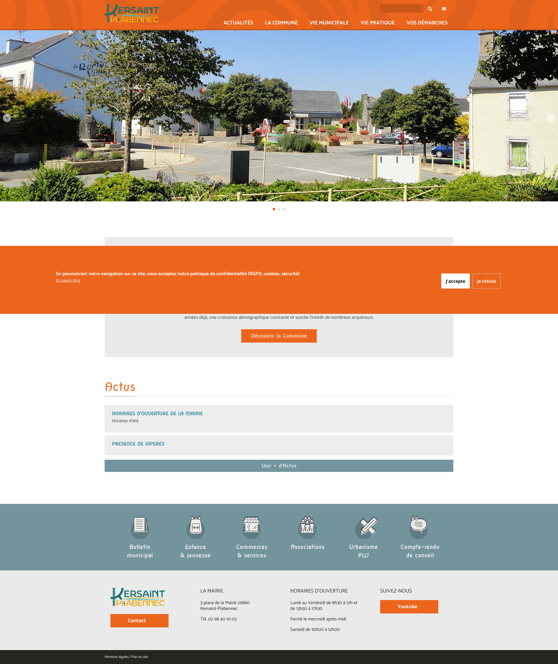 Aperçu du site