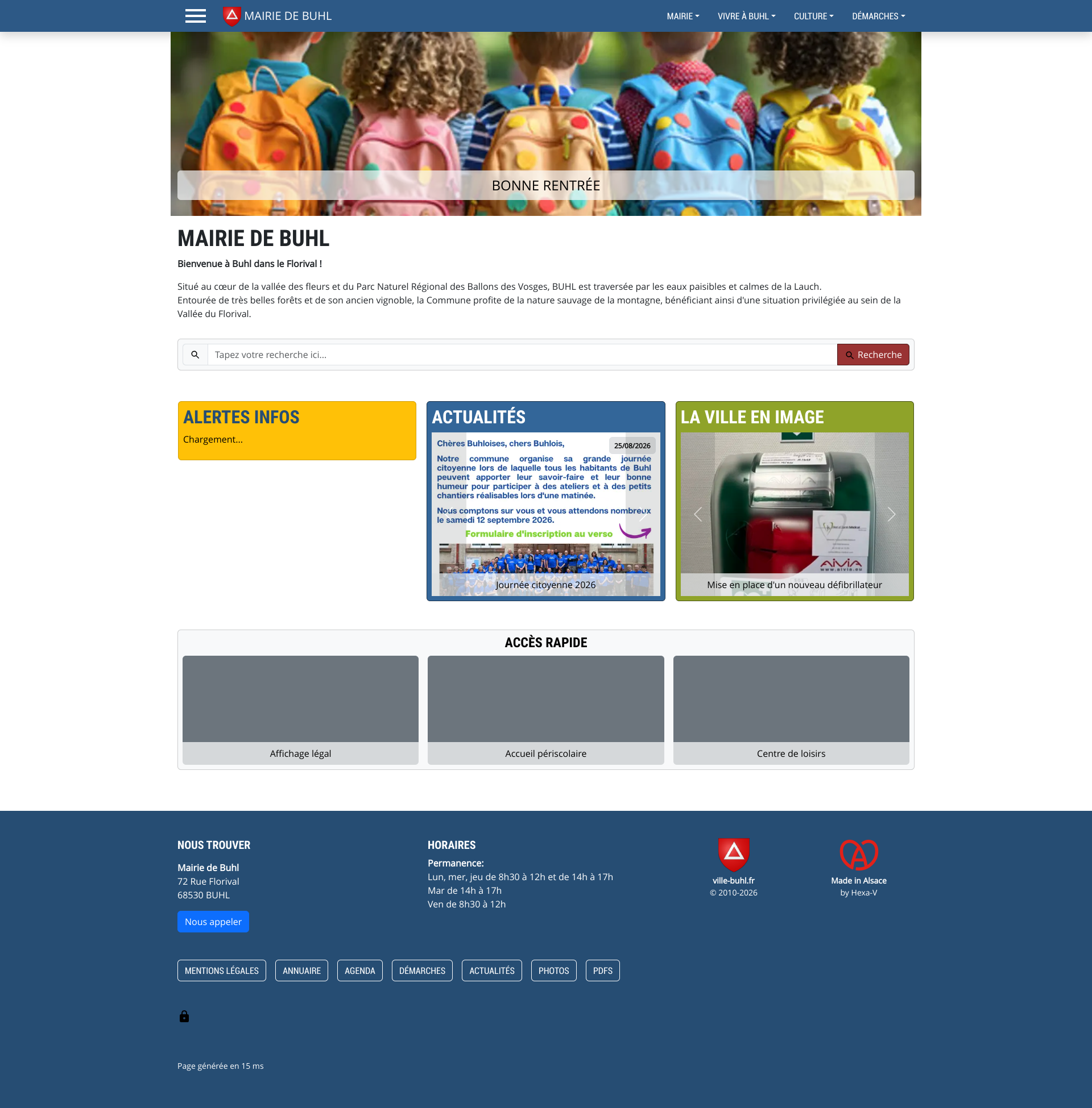 Aperçu du site