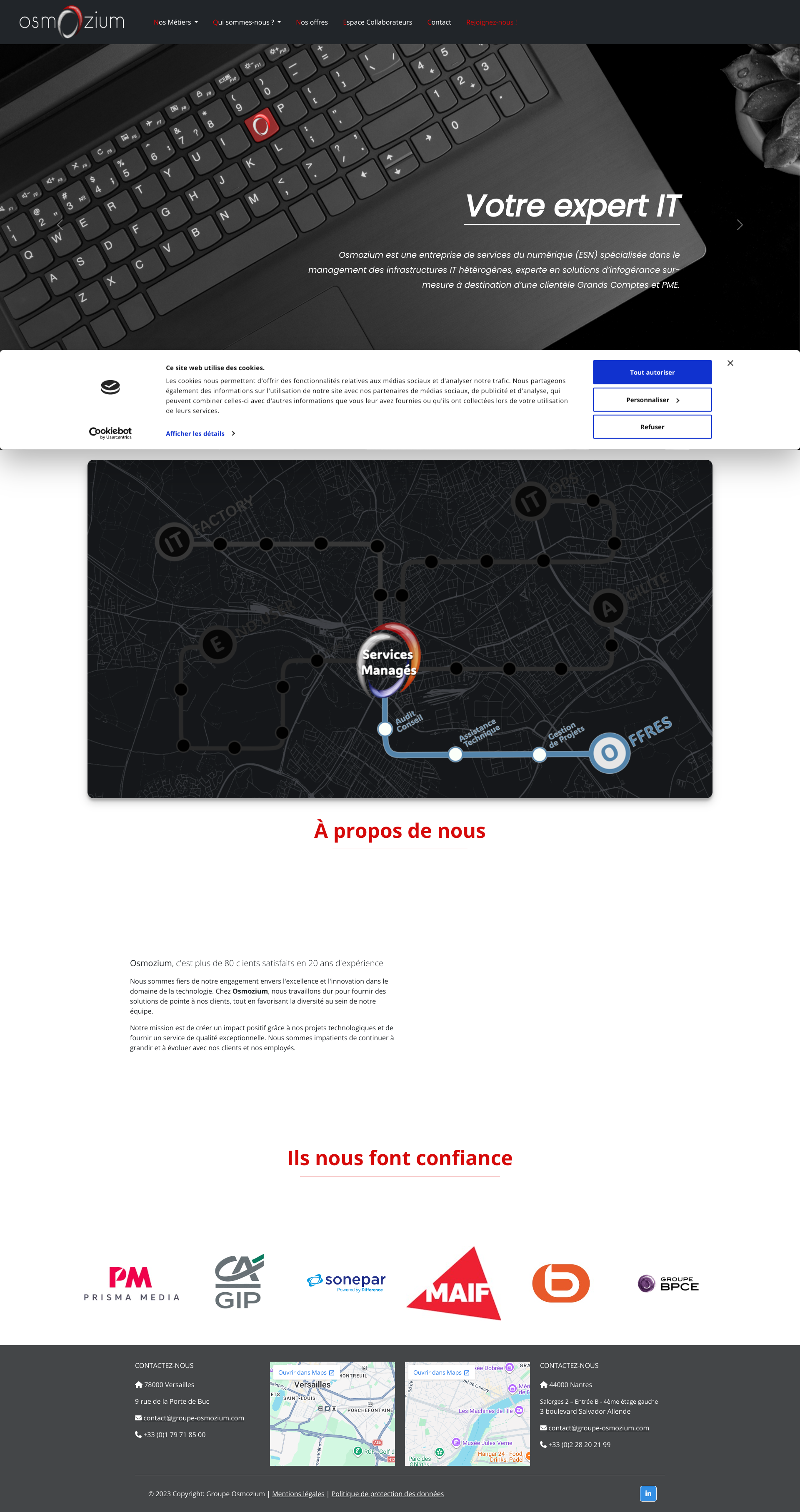 Aperçu du site