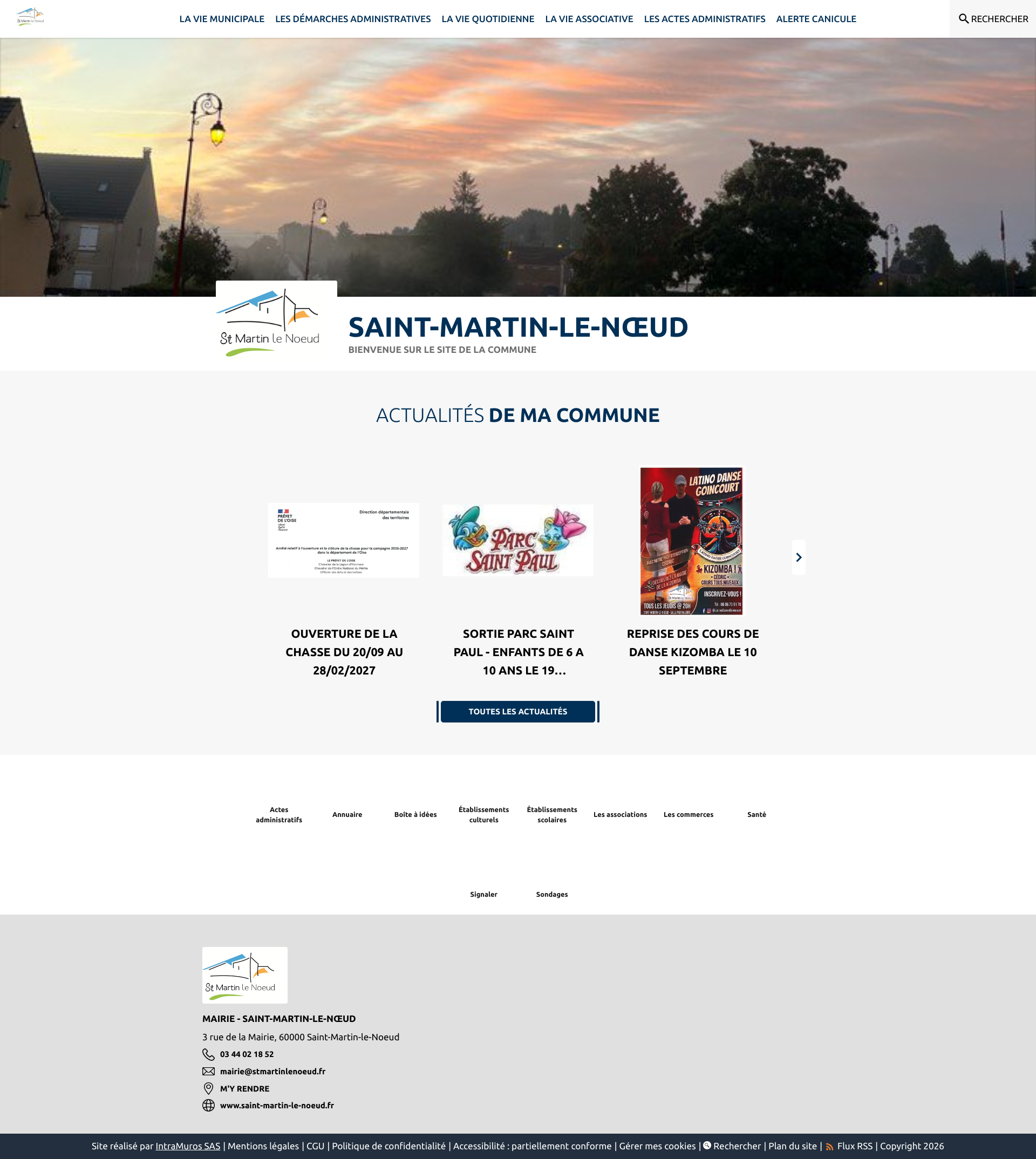 Aperçu du site