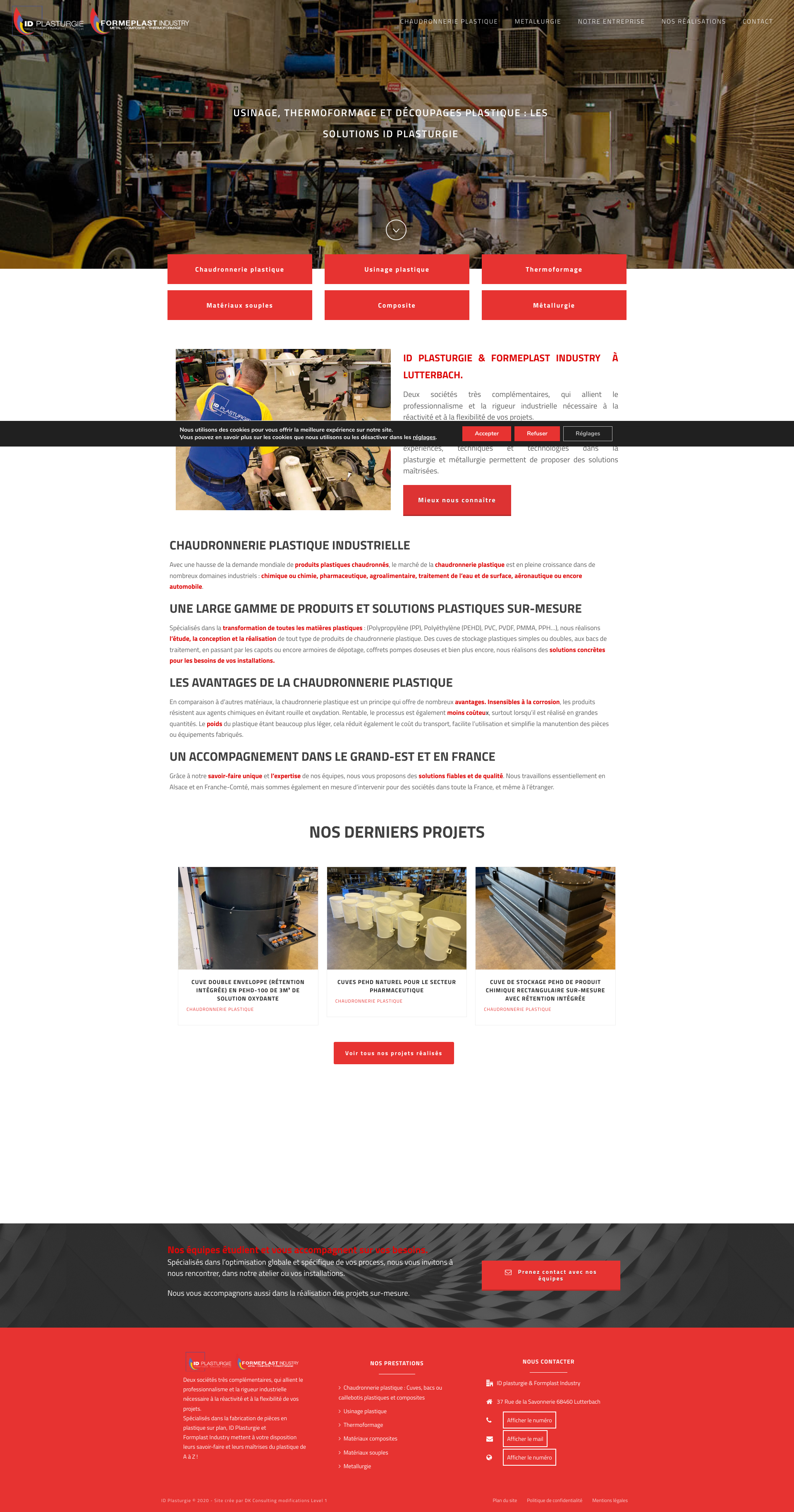 Aperçu du site