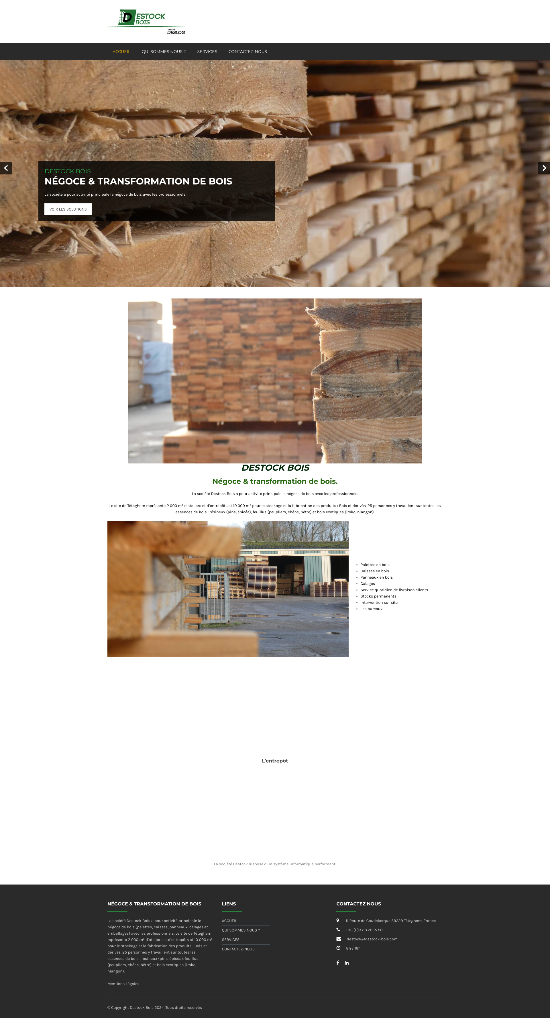 Aperçu du site