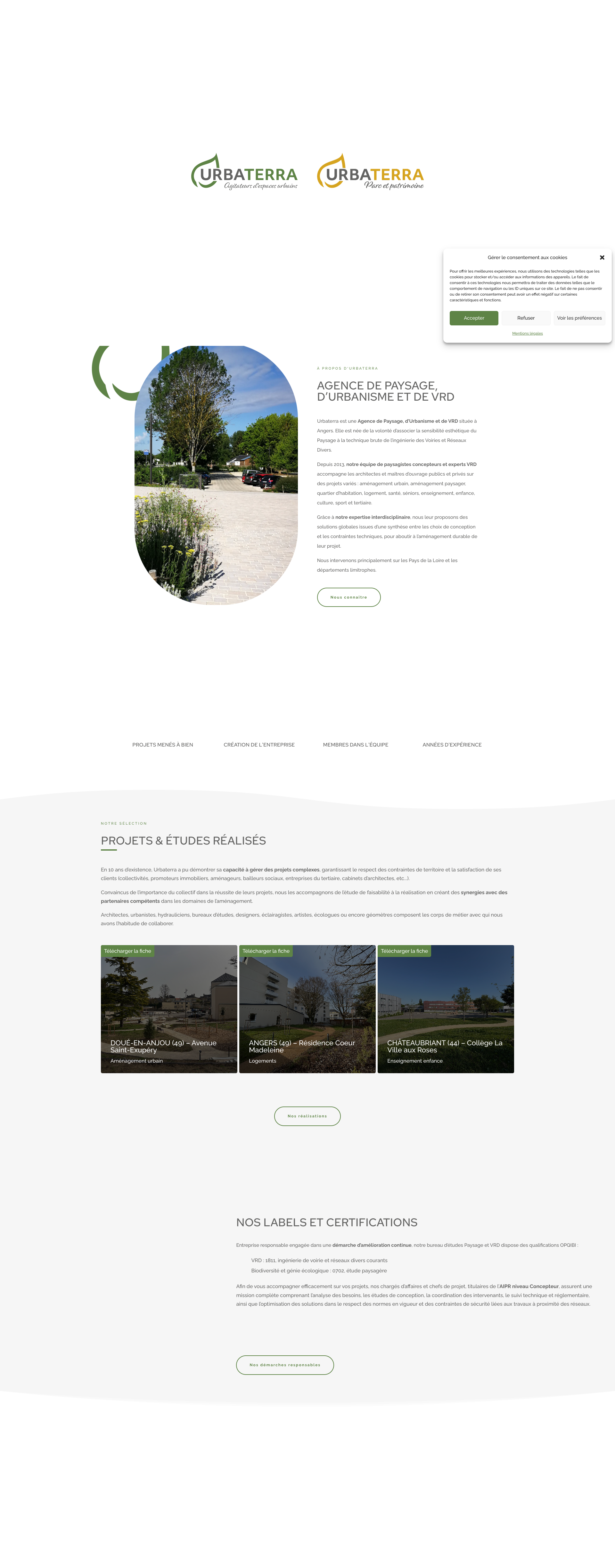 Aperçu du site