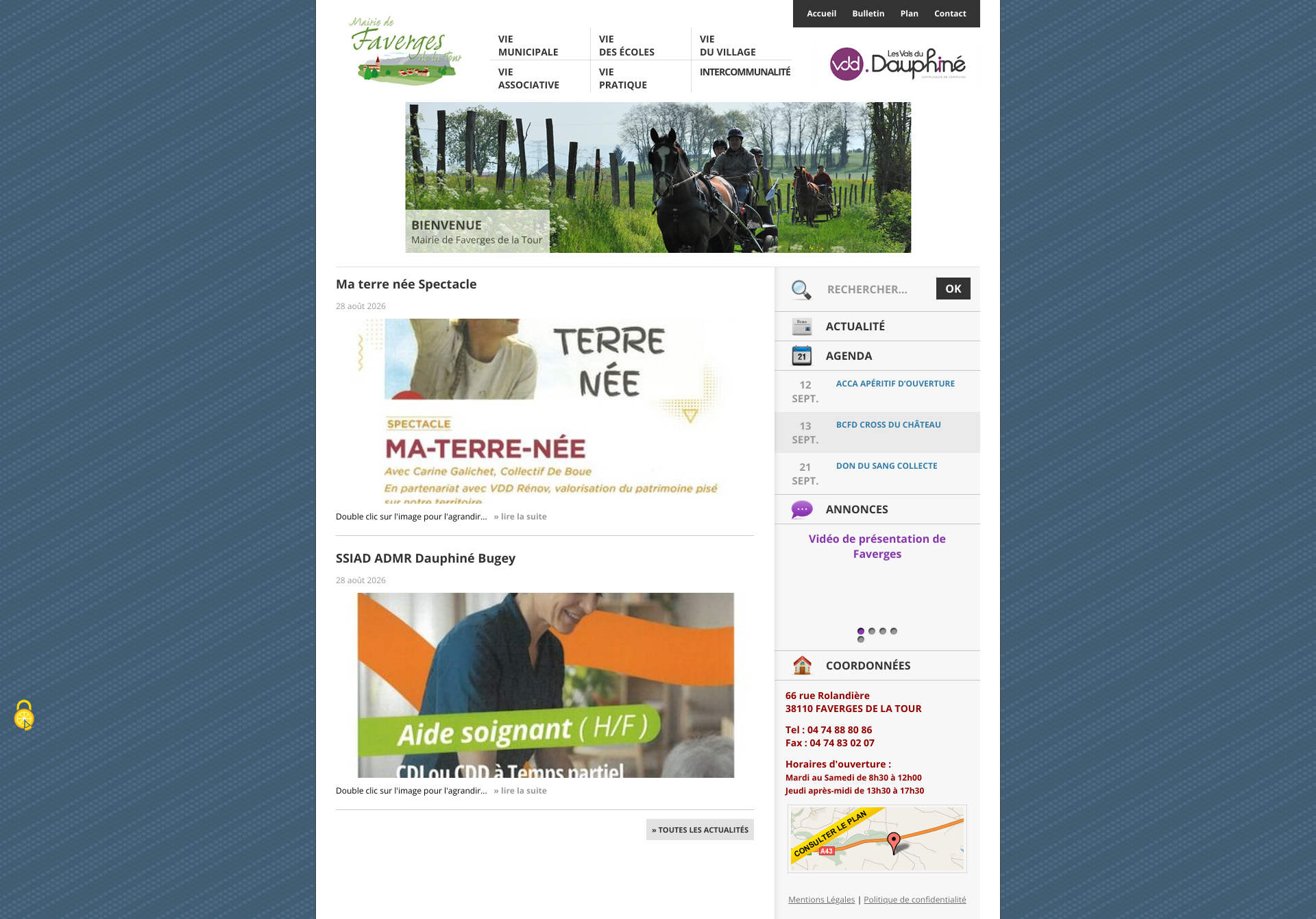 Aperçu du site