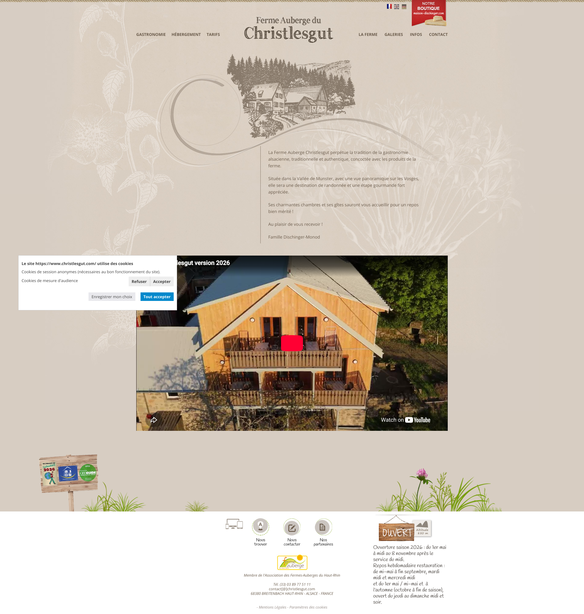 Aperçu du site