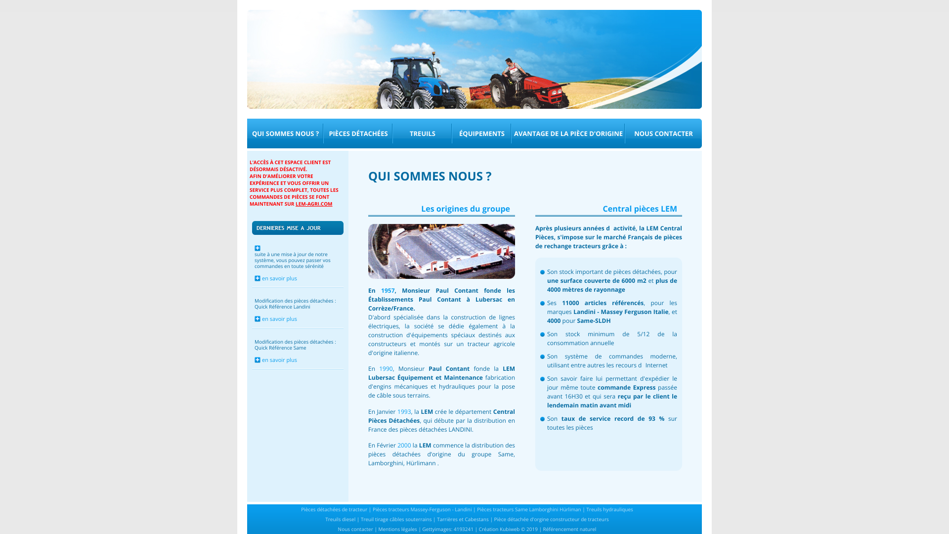 Aperçu du site