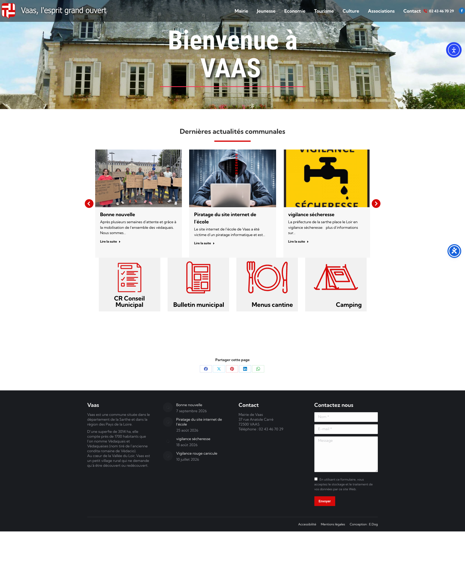 Aperçu du site