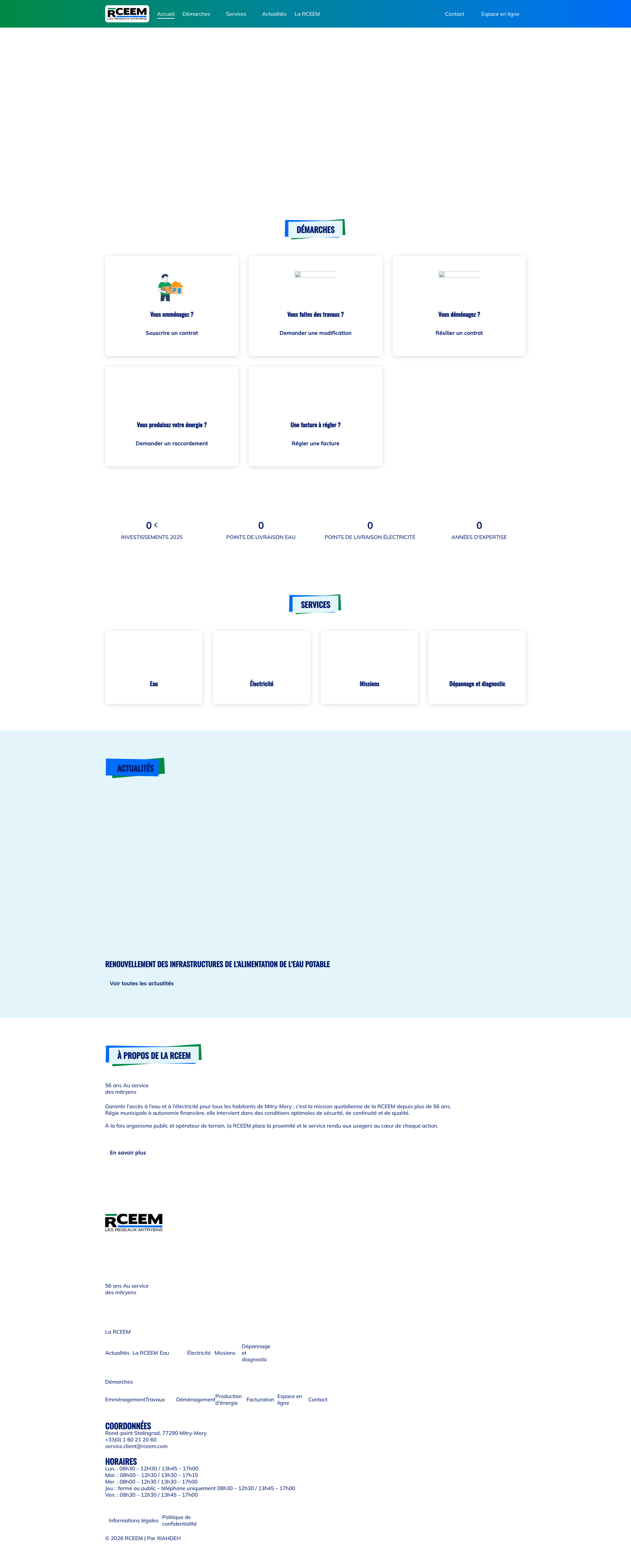 Aperçu du site