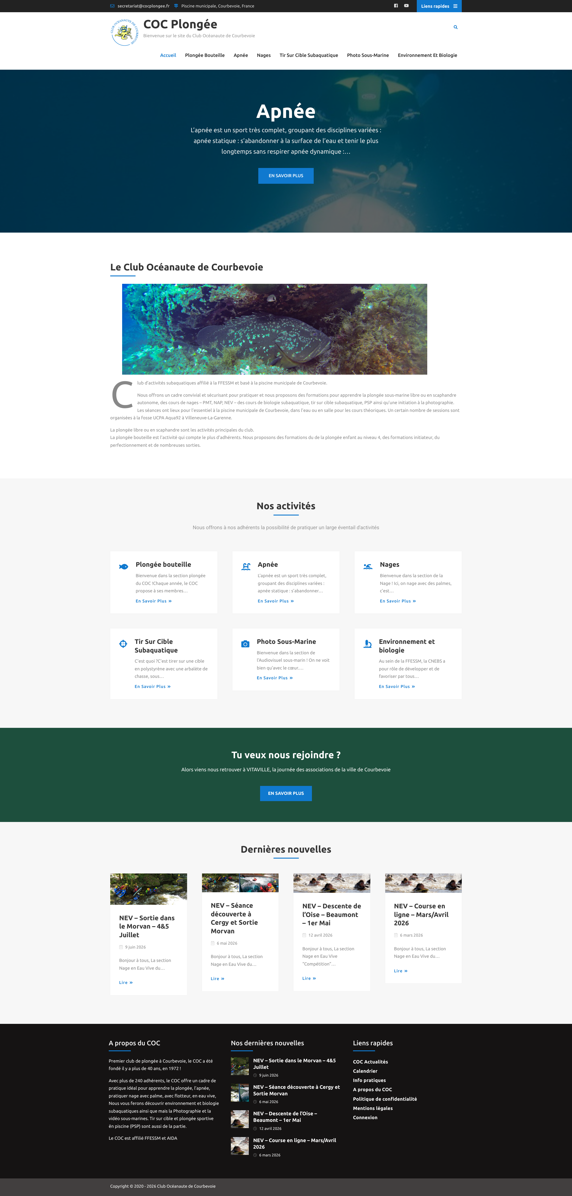 Aperçu du site