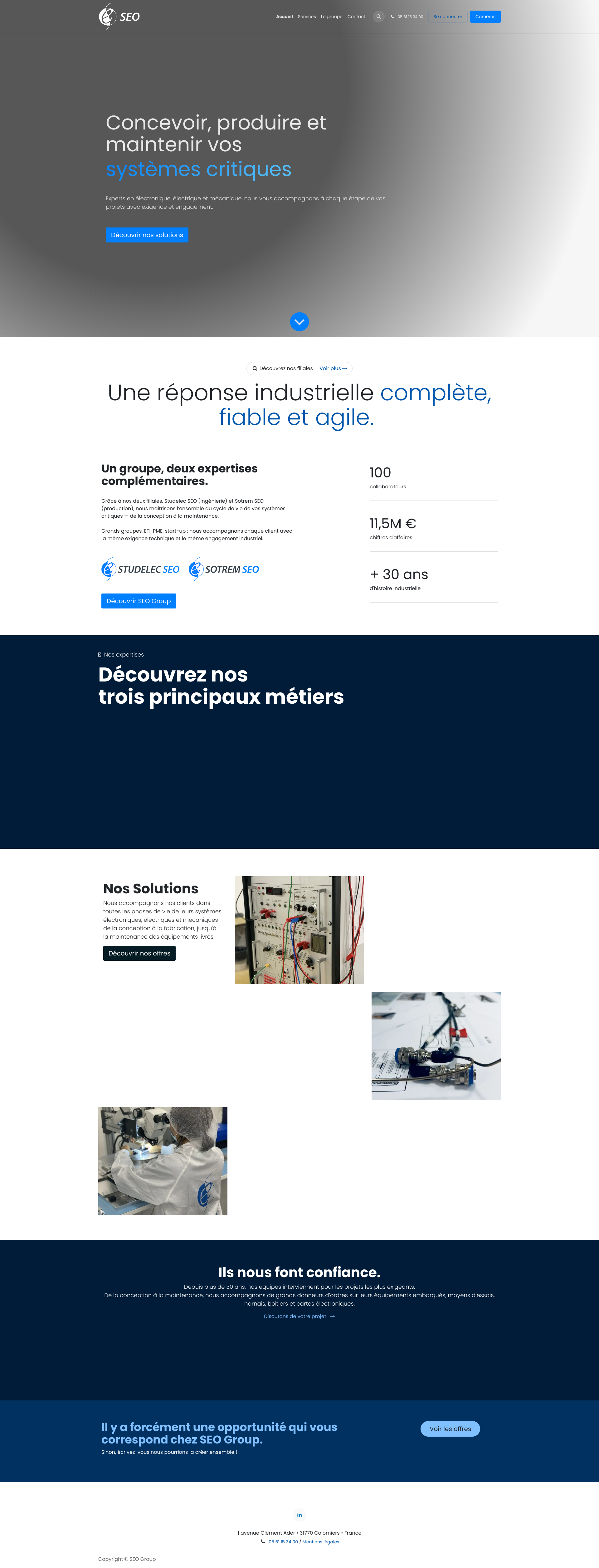 Aperçu du site