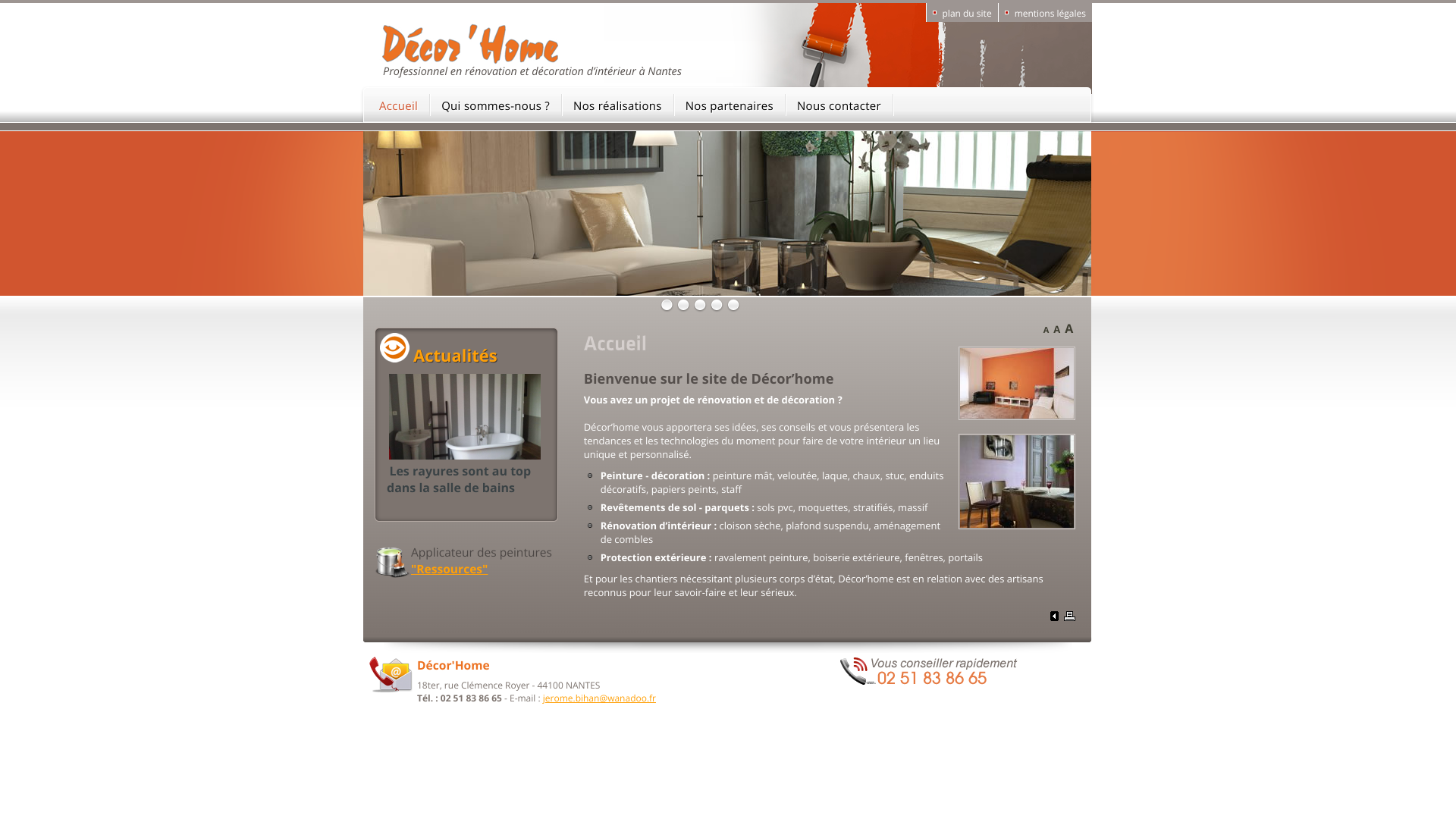 Aperçu du site