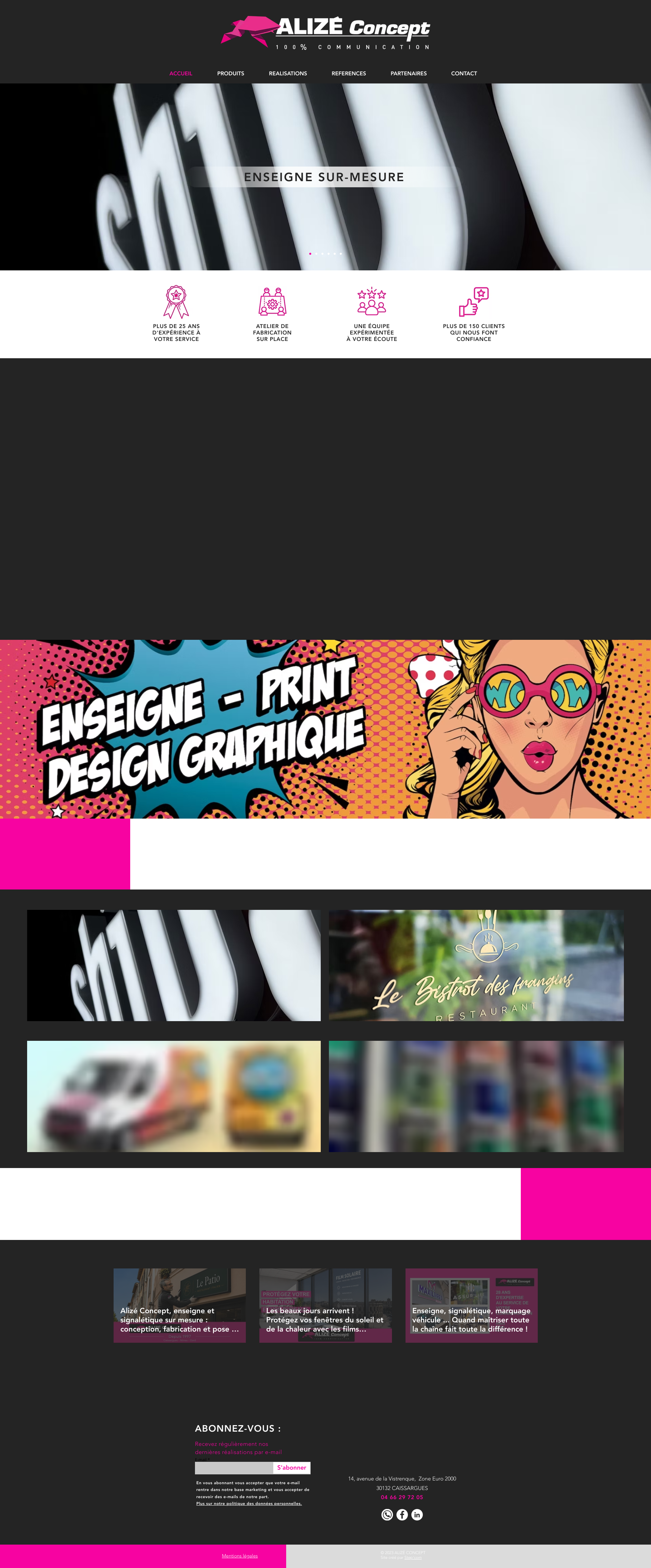 Aperçu du site