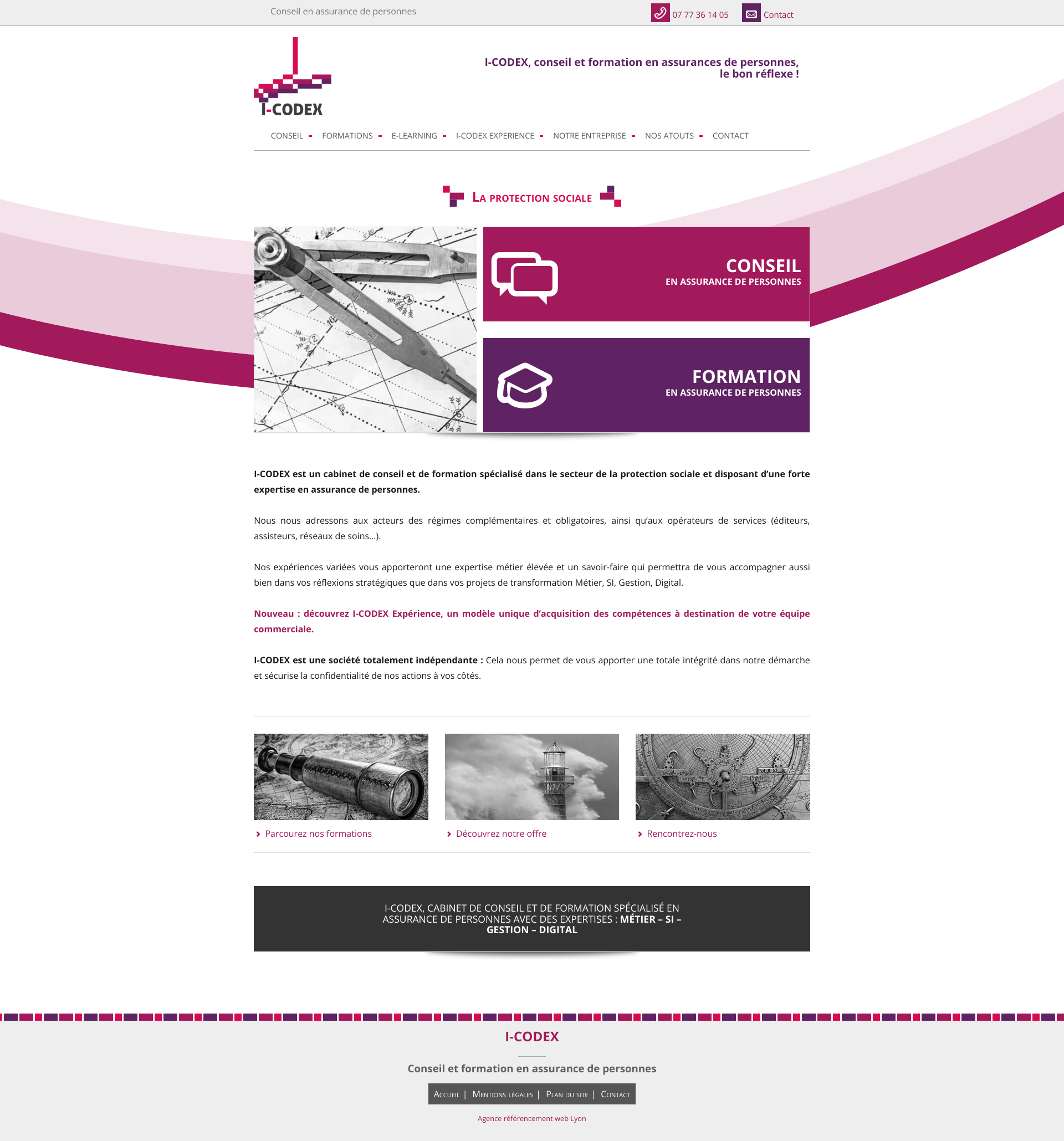 Aperçu du site