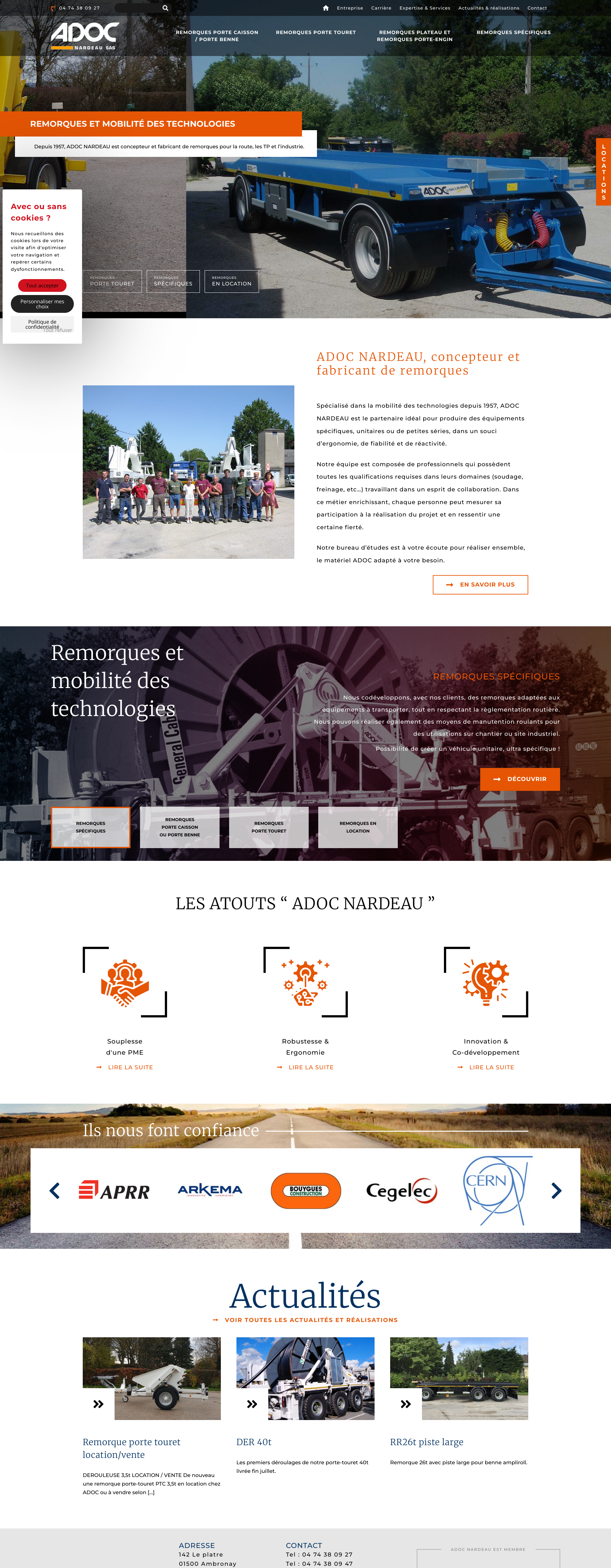 Aperçu du site