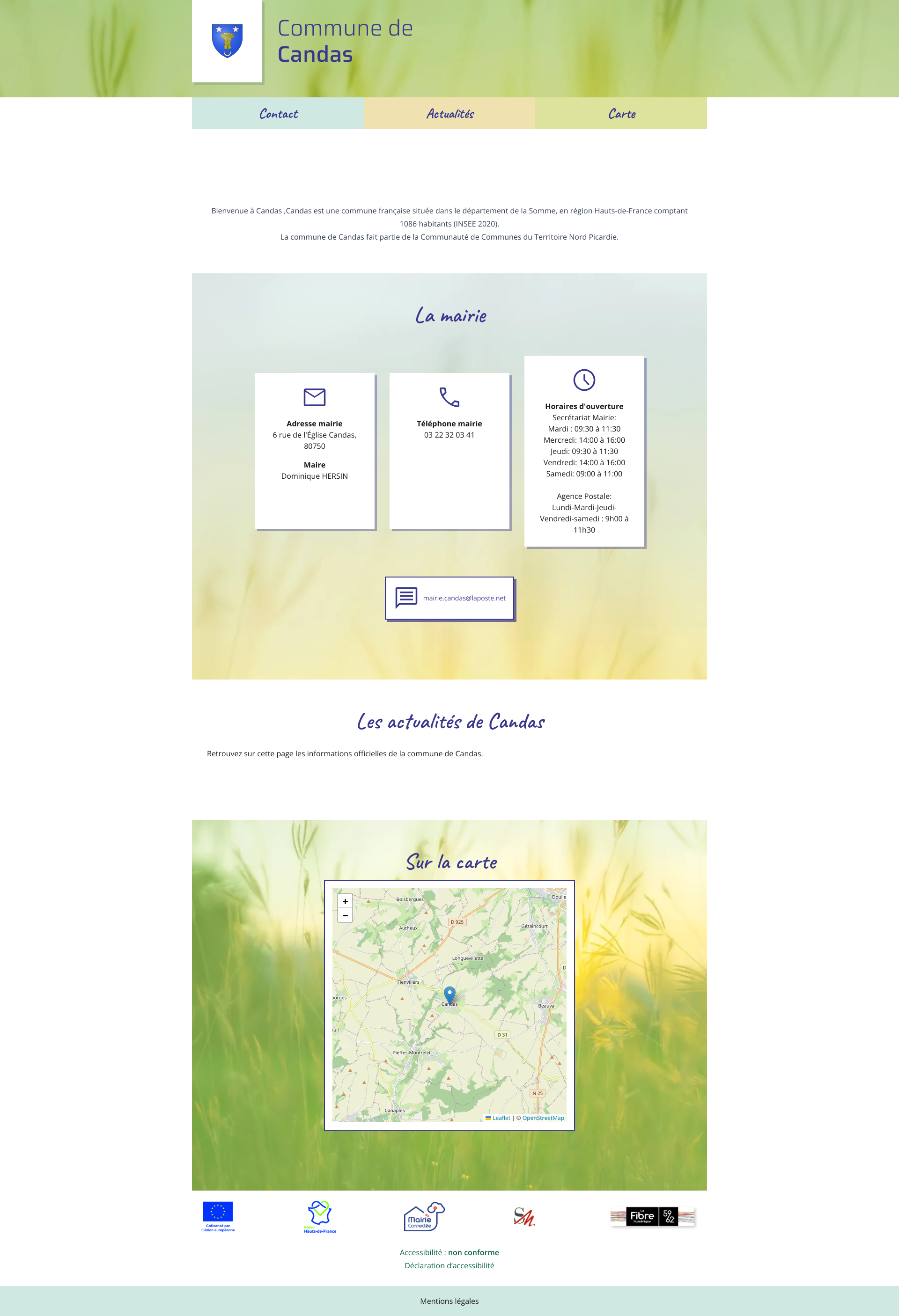 Aperçu du site