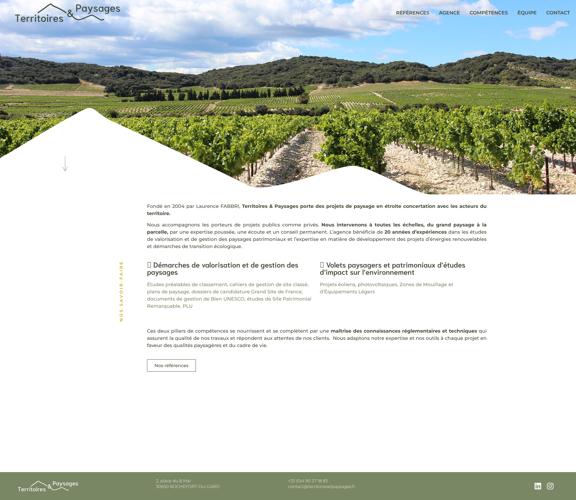 Aperçu du site