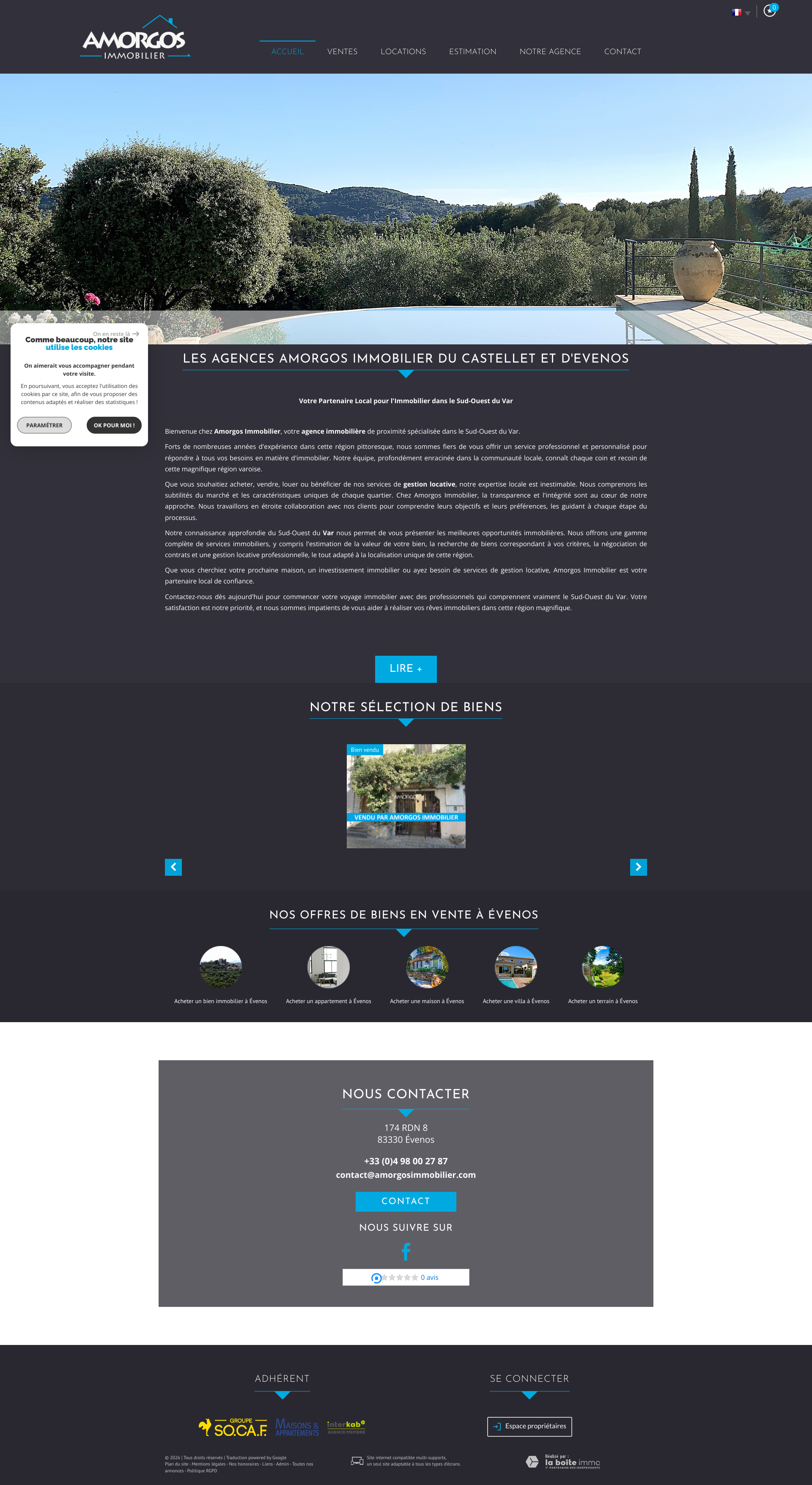 Aperçu du site