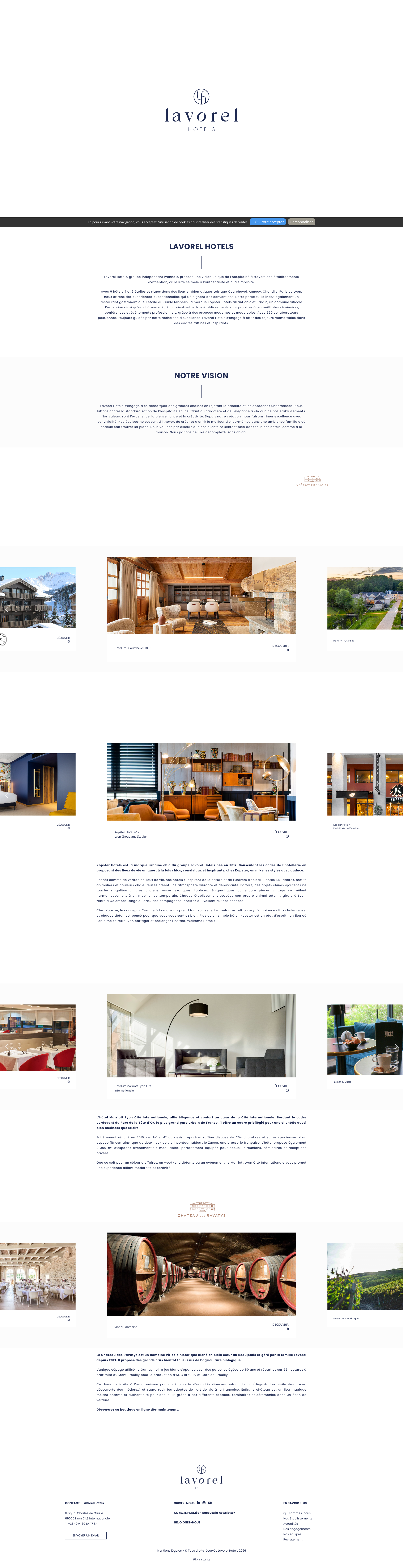 Aperçu du site
