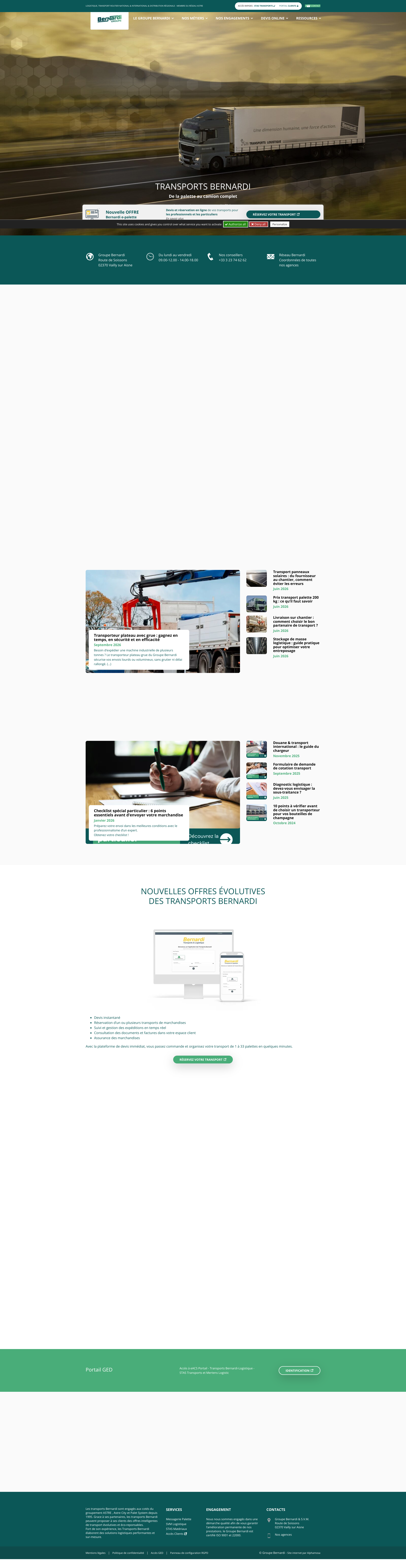 Aperçu du site