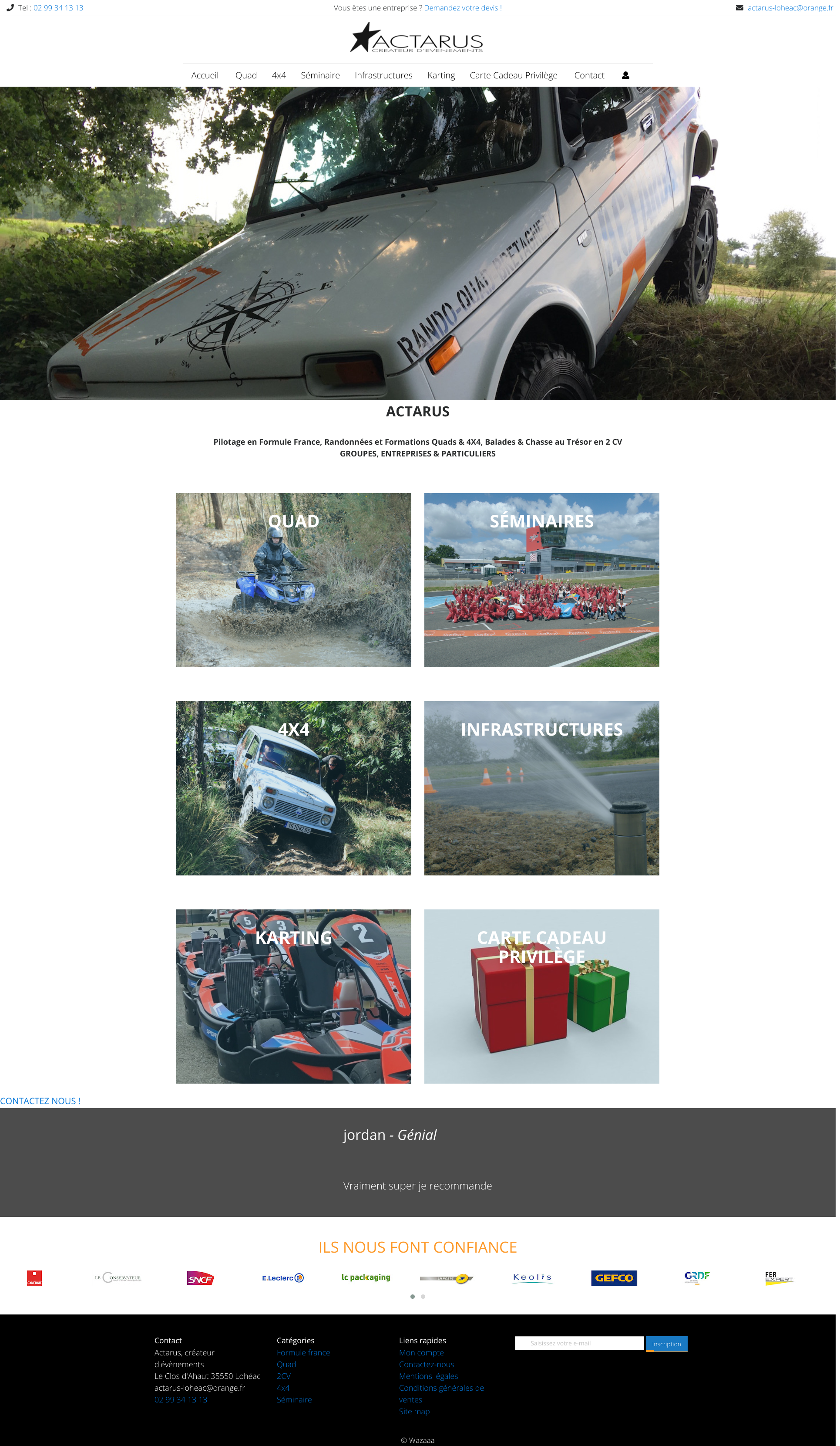 Aperçu du site