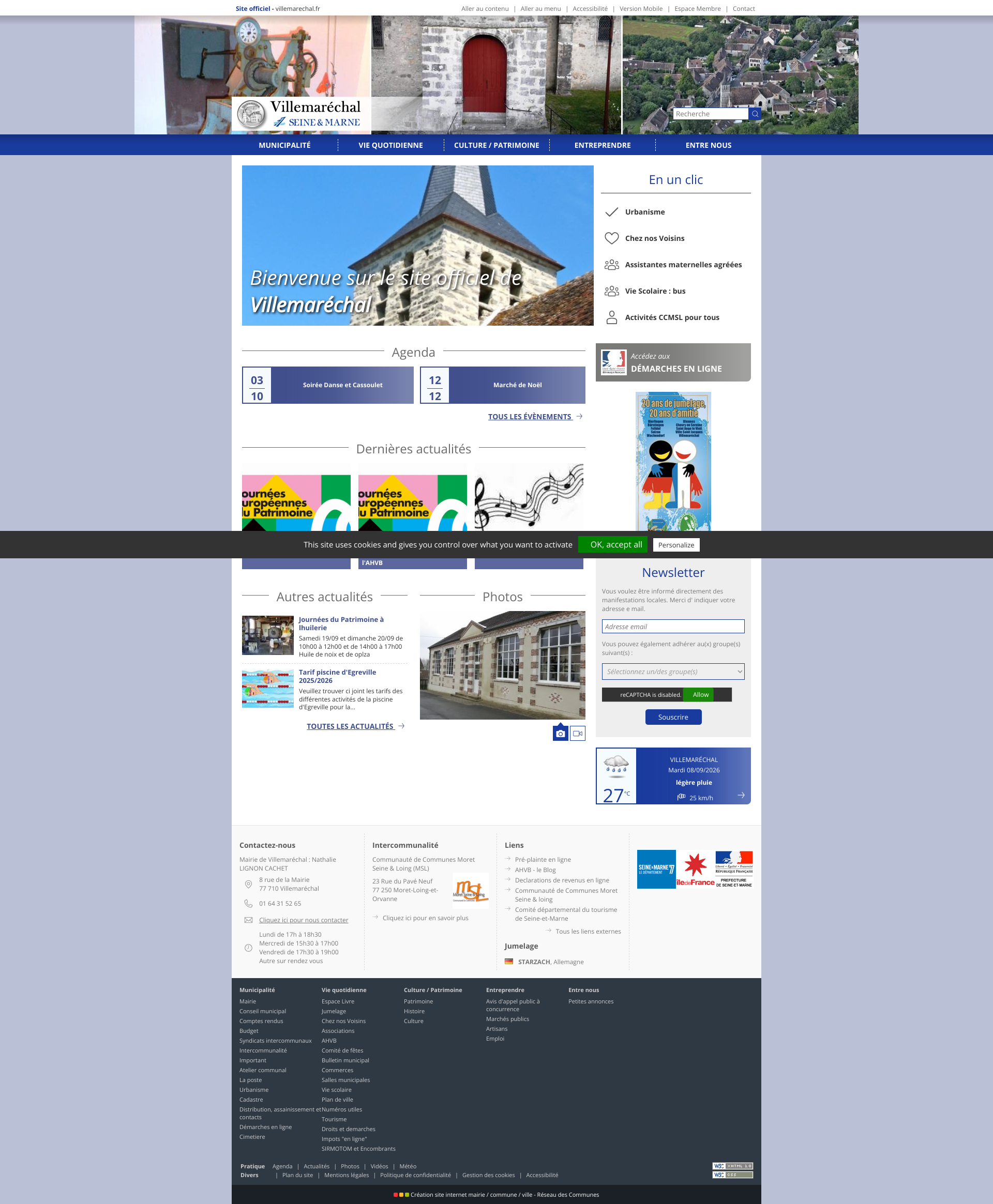 Aperçu du site