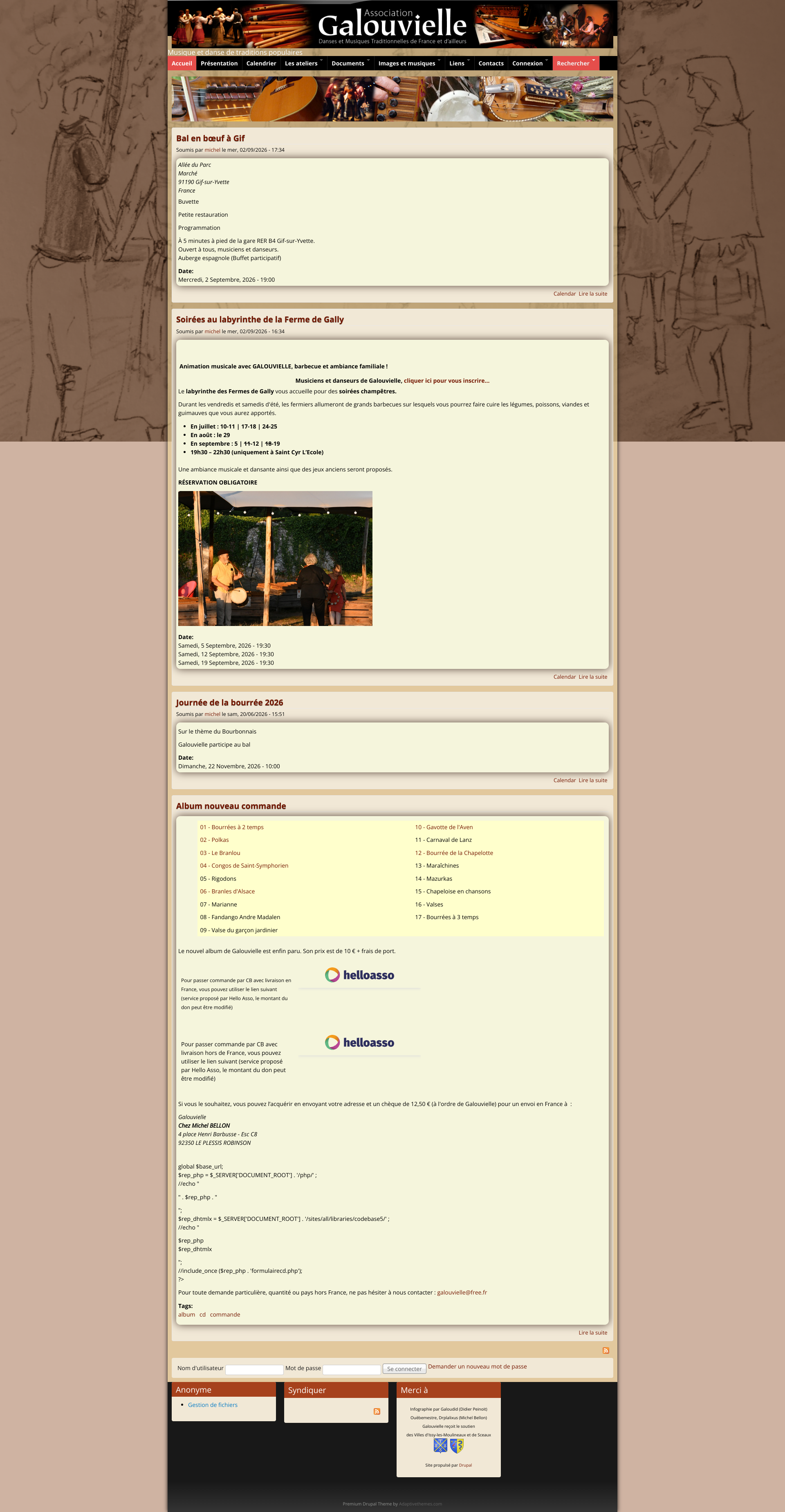 Aperçu du site