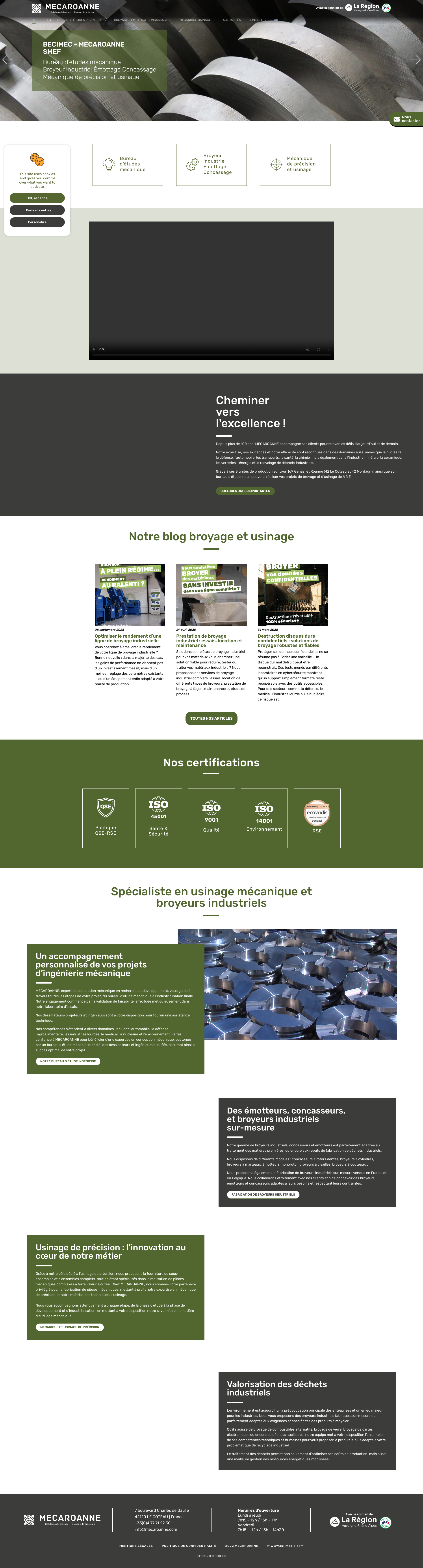 Aperçu du site