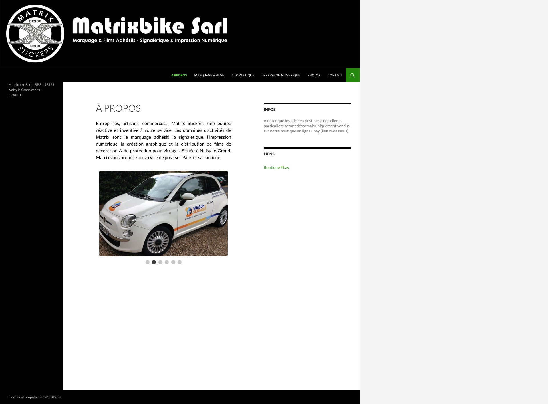 Aperçu du site